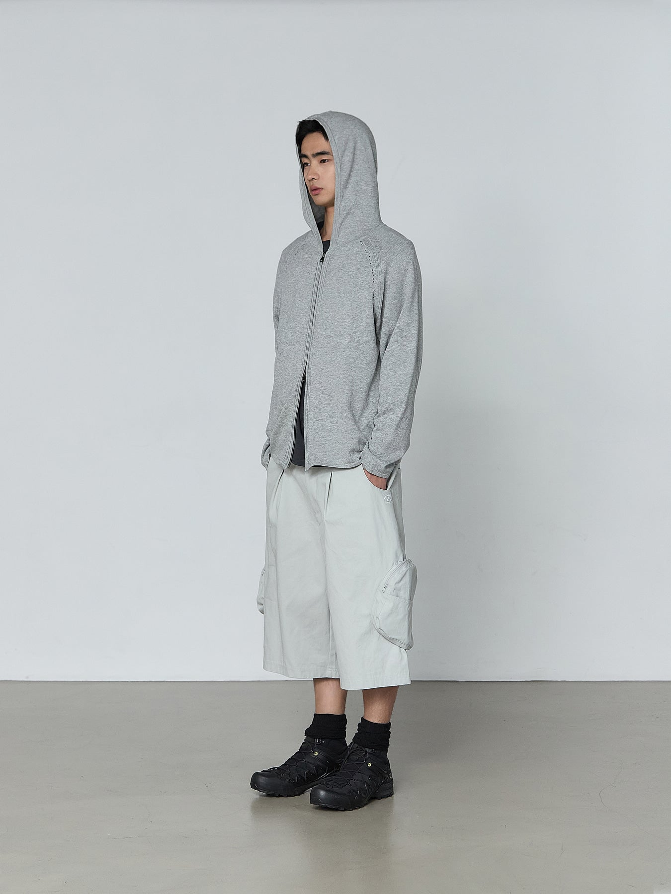 San San Gear - Cargo Shorts (Light Grey) product image 1 | TRAB K-Fashion Australia