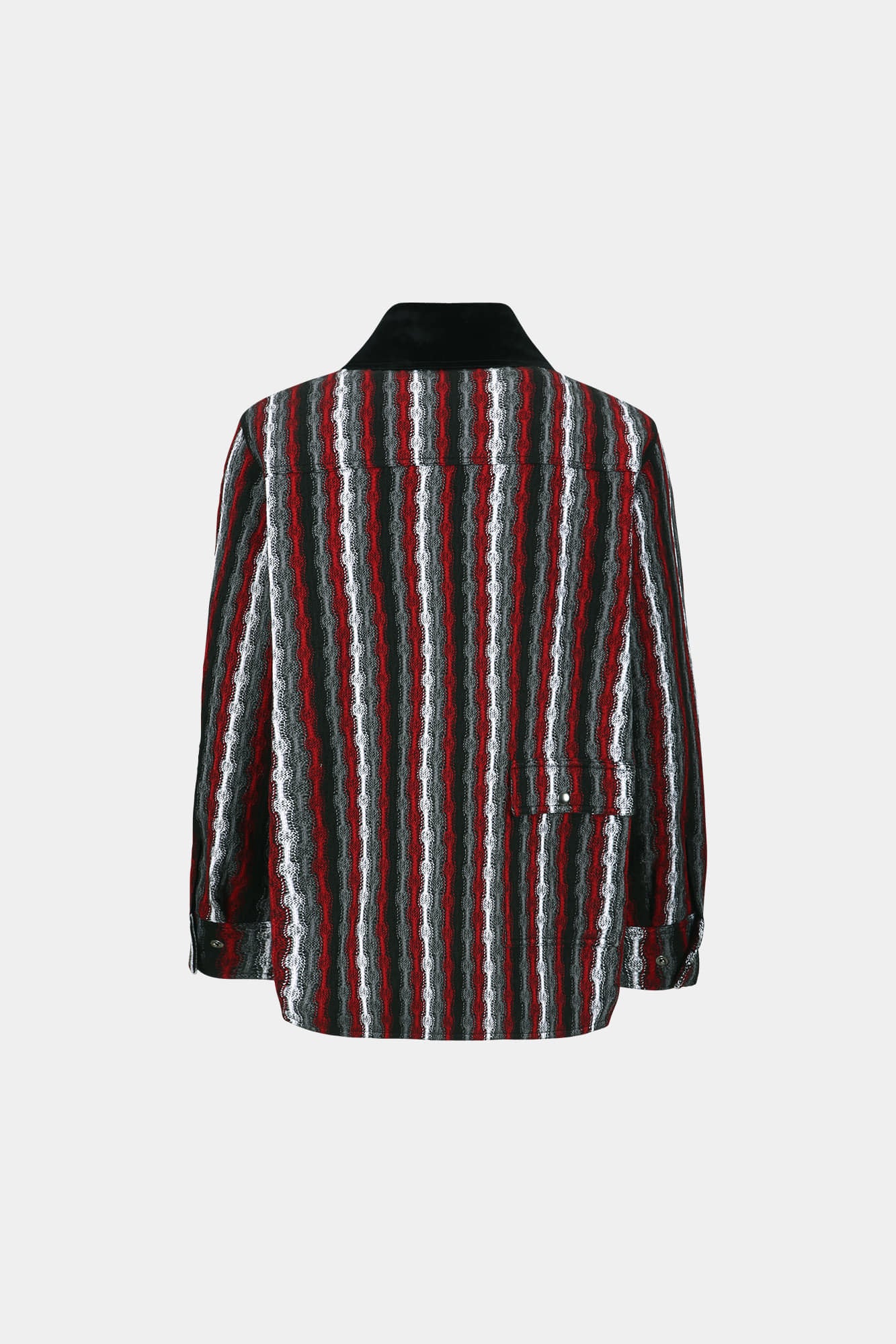 Andersson Bell - Knitted Stripe Shirt (Red) product image 9 | TRAB K-Fashion Australia