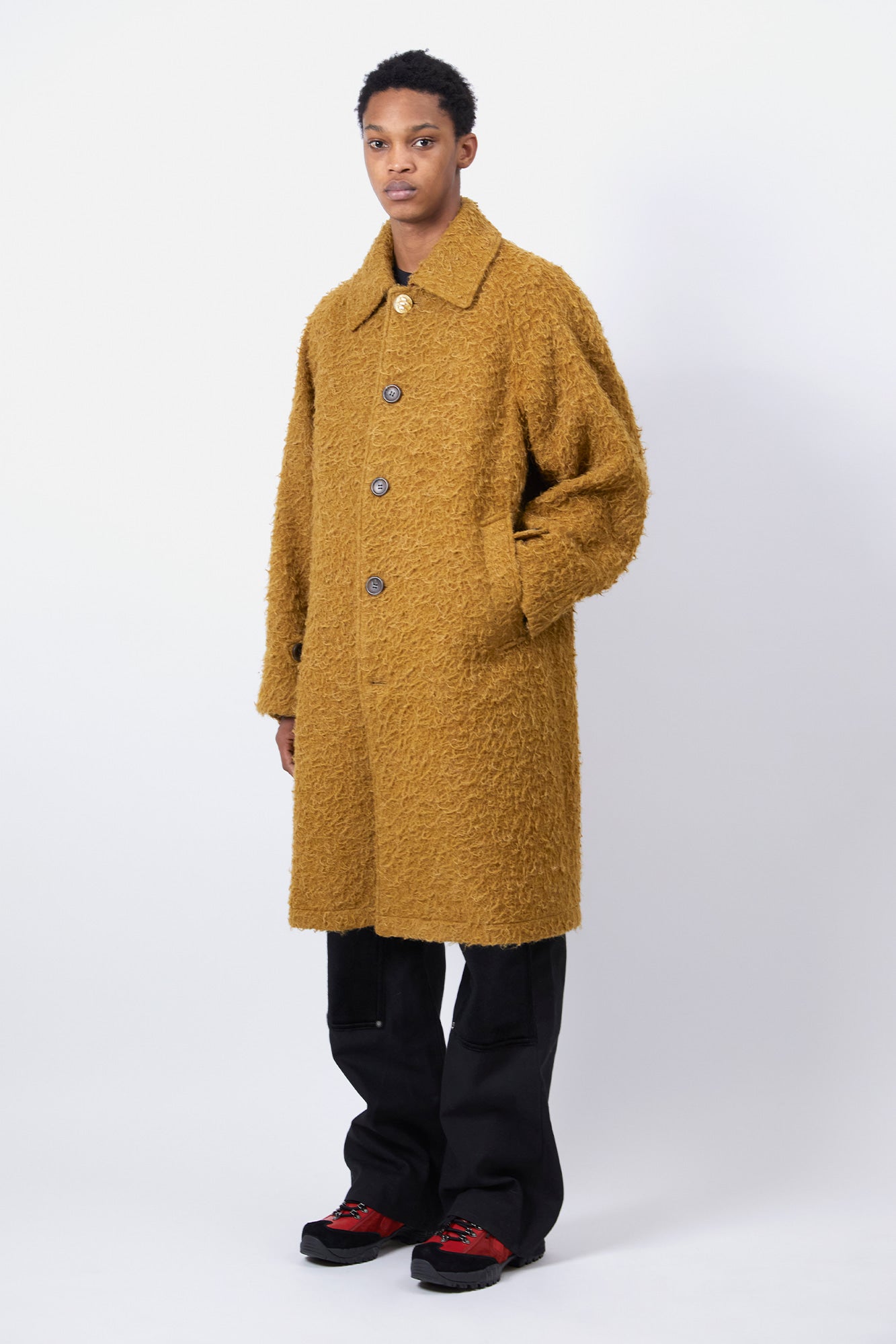 Andersson Bell - Unisex Casentino Raglan Coat (Brown) product image 3 | TRAB K-Fashion Australia