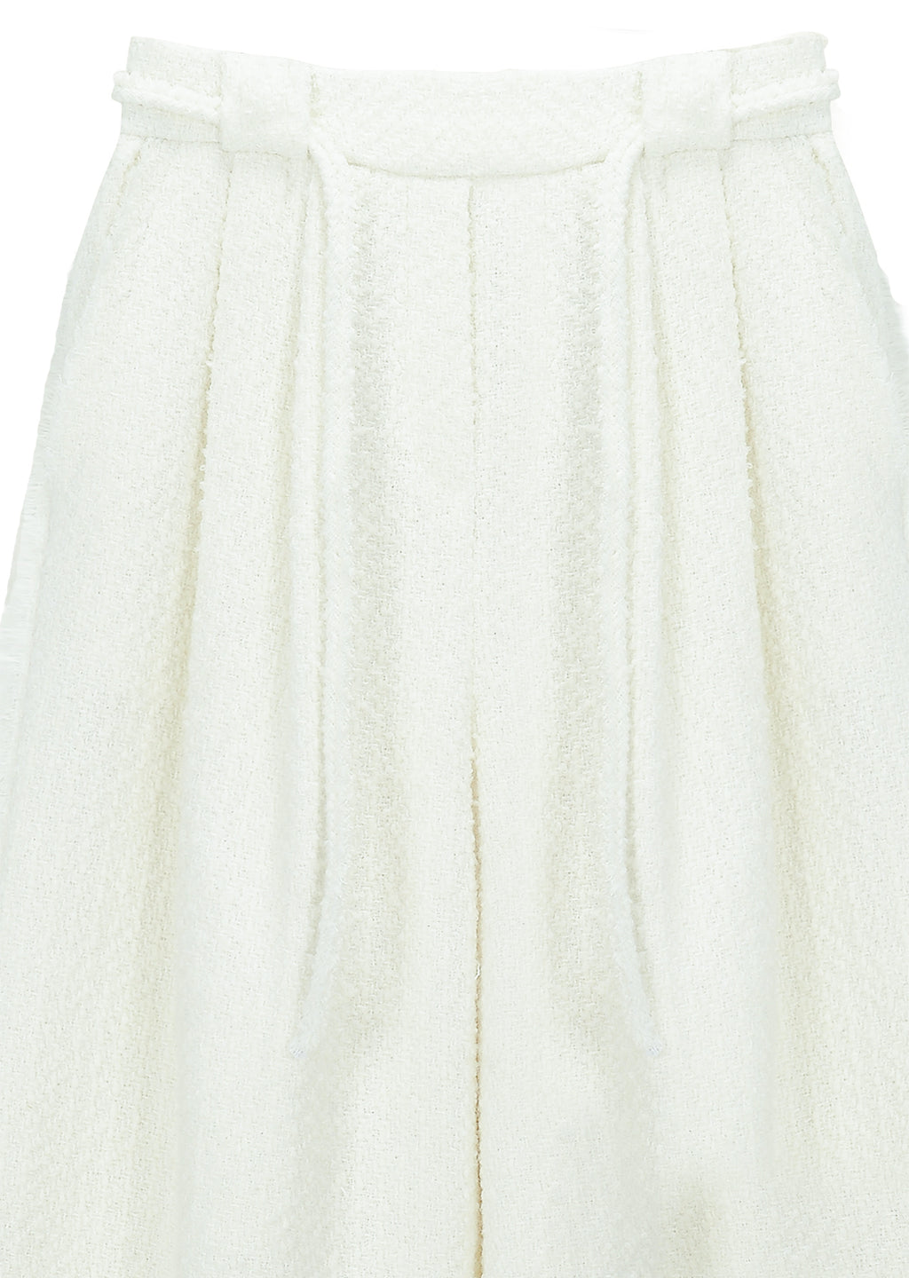 Matin Kim - Tweed String Wide Trouser (Ivory) product image 3 | TRAB K-Fashion Australia