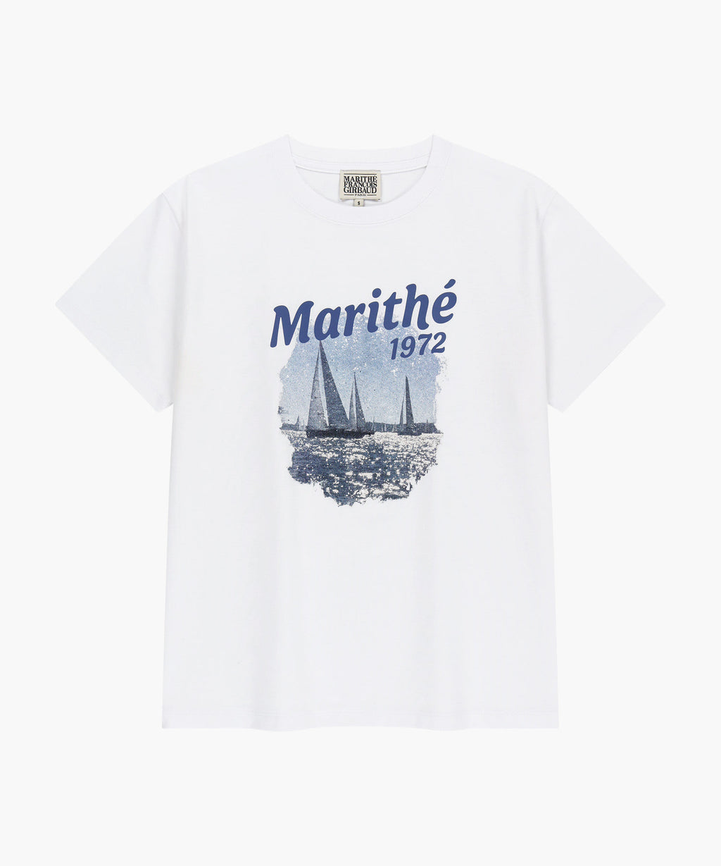 Marithe & Francois Girbaud - Aerocool Vacance Graphic Tee (White) product image 5 | TRAB K-Fashion Australia