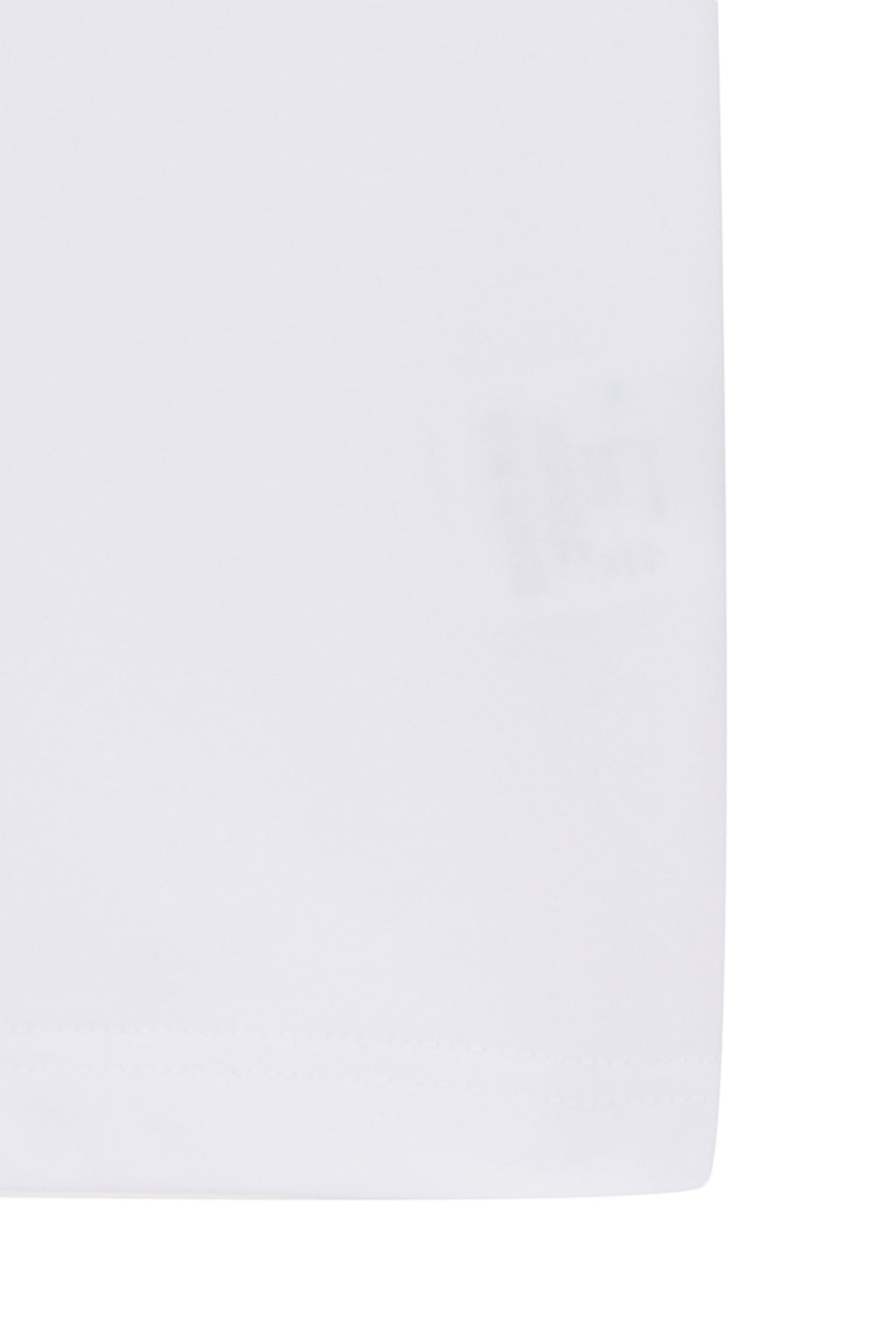Matin Kim - Matin Small Line Logo Stitch Crop Top (White) product image 4 | TRAB K-Fashion Australia