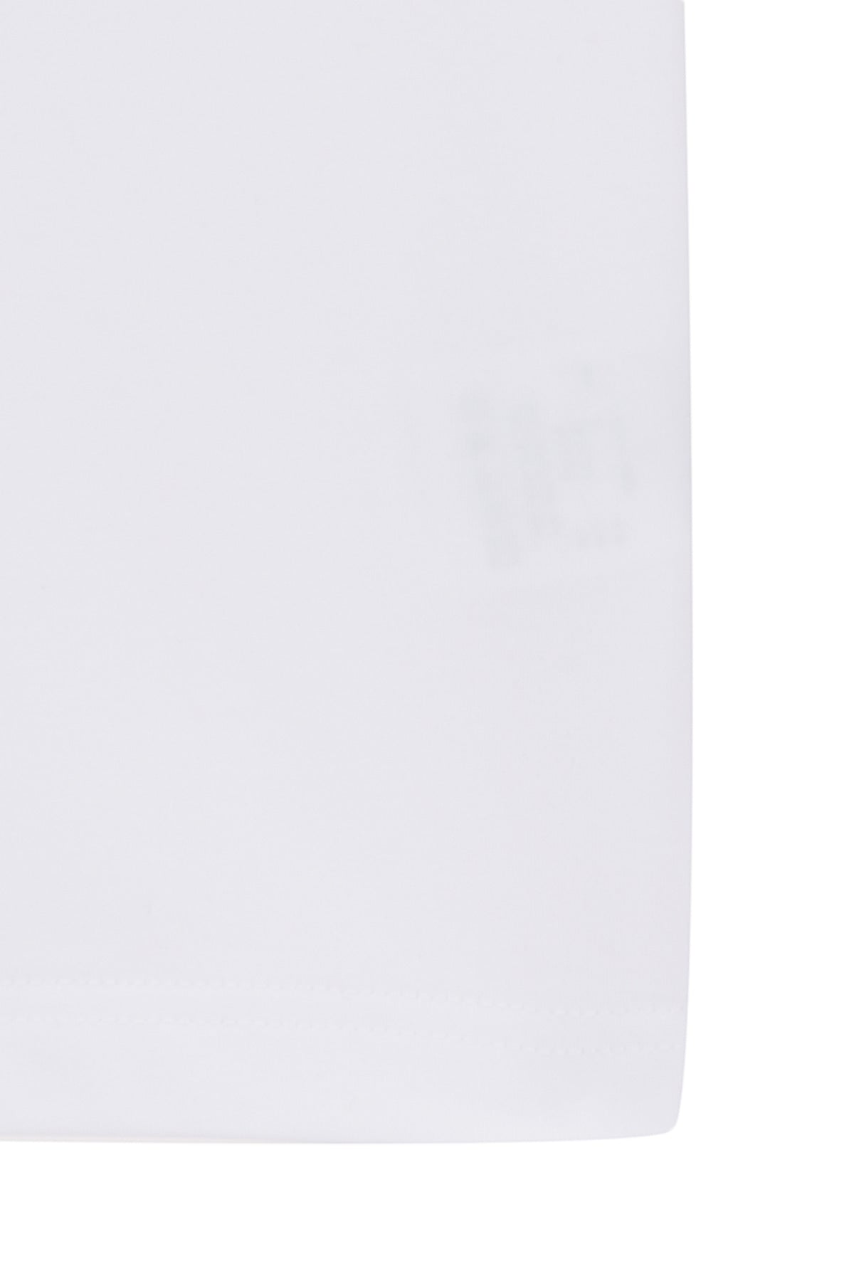 Matin Kim - Matin Small Line Logo Stitch Crop Top (White) product image 4 | TRAB K-Fashion Australia