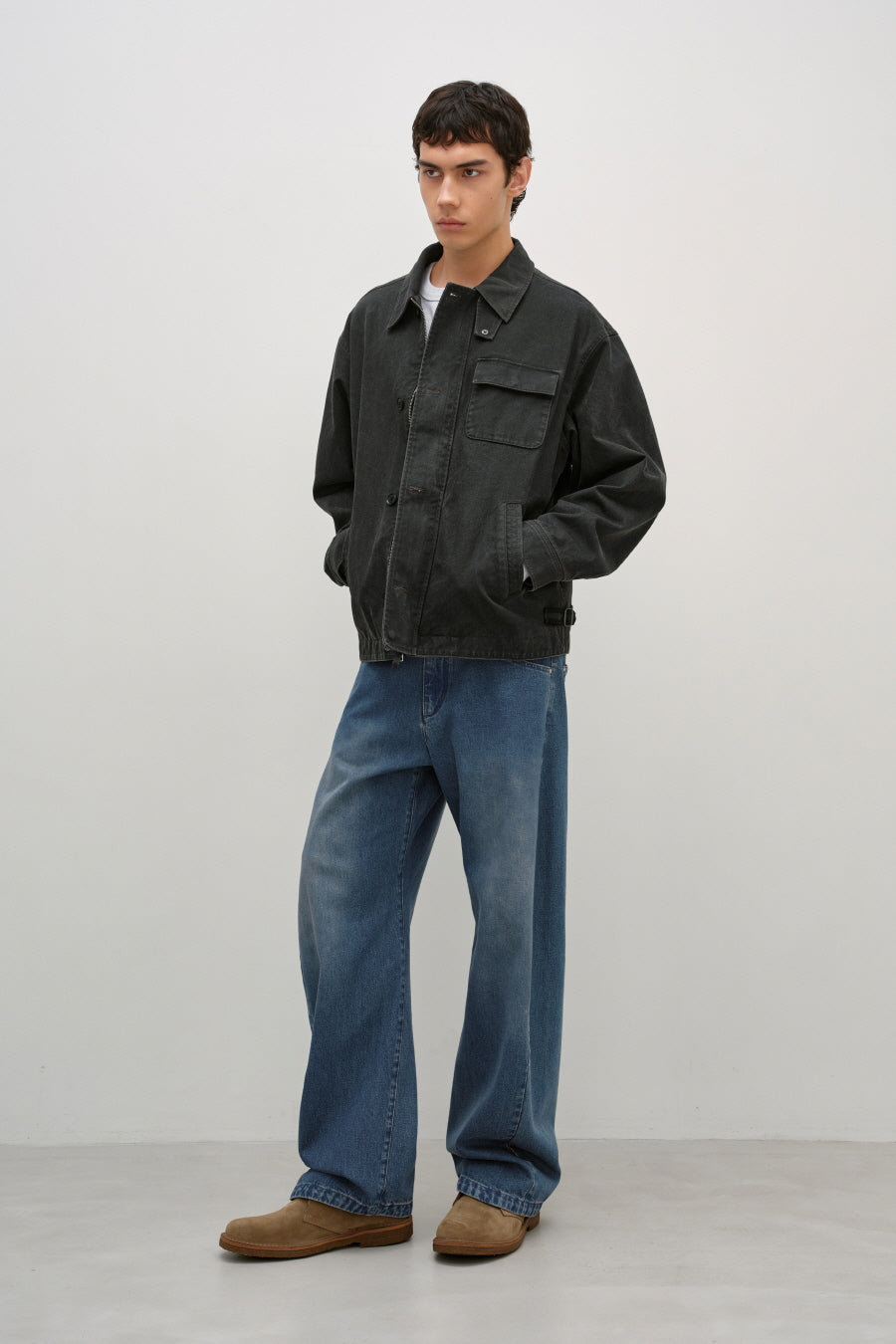 Insilence - Engineer Fit Denim Pants (Blue) product image 2 | TRAB K-Fashion Australia