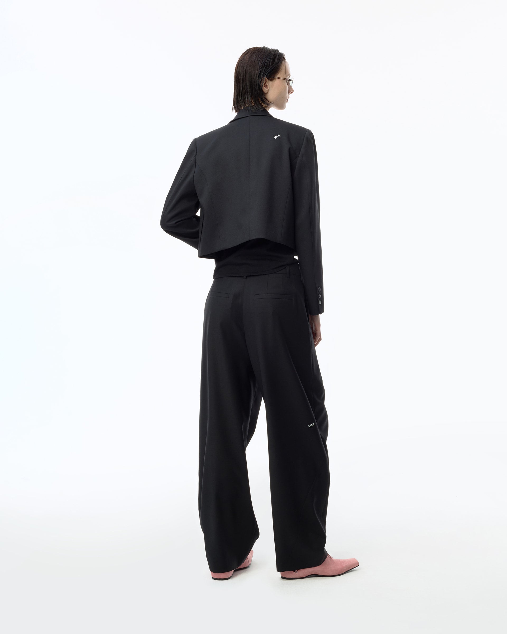 Ader Error - Sig; BK Tag slacks 02 (Noir) product image 2 | TRAB K-Fashion Australia
