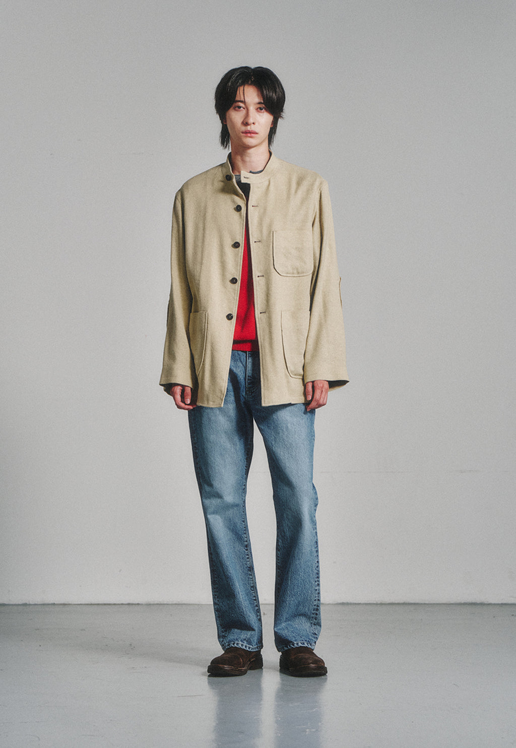 Art if acts - Silk French Forestiere Jacket (Beige) product image 2 | TRAB K-Fashion Australia