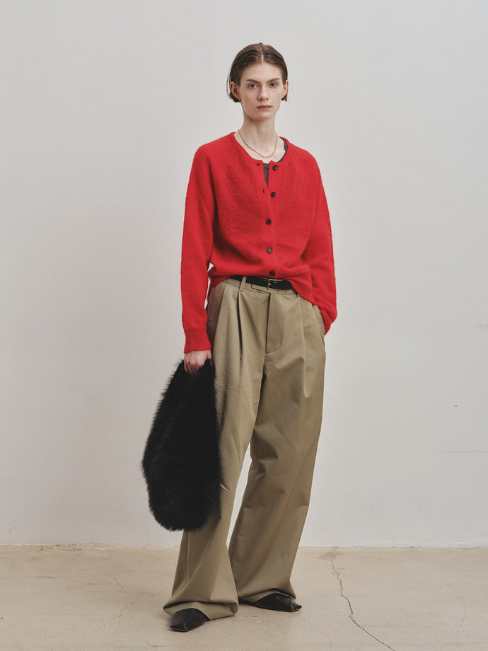 Tonywack - Mohair Raglan Cardigan (Red) product image 6 | TRAB K-Fashion Australia