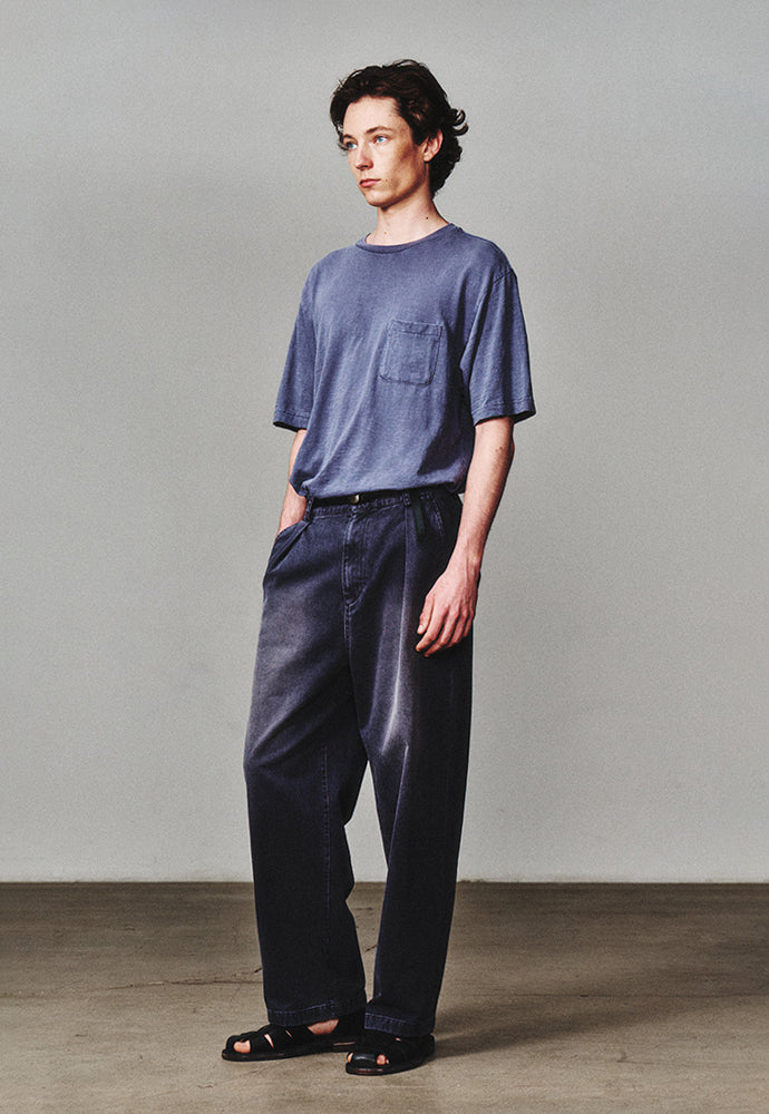 Art if acts - Garment Dyed Slub Pocket T-Shirt (Navy) product image 2 | TRAB K-Fashion Australia