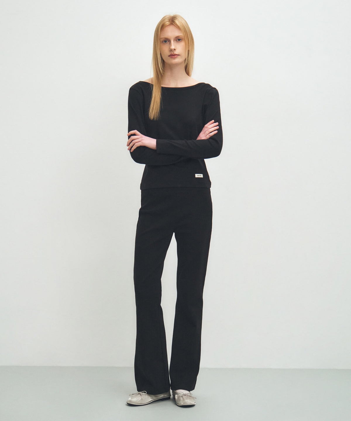 Marithe & Francois Girbaud - Basic Scoop Back Long Sleeve (Black) product image 5 | TRAB K-Fashion Australia