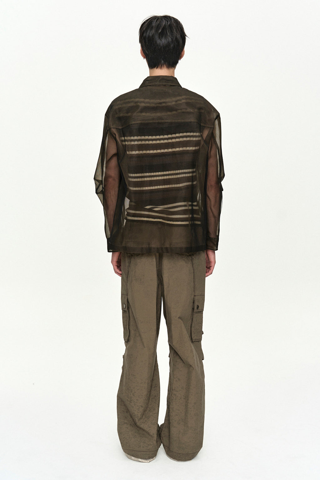 Andersson Bell - Carpenter Cargo Wide-Leg Trousers (Khaki Brown) product image 3 | TRAB K-Fashion Australia