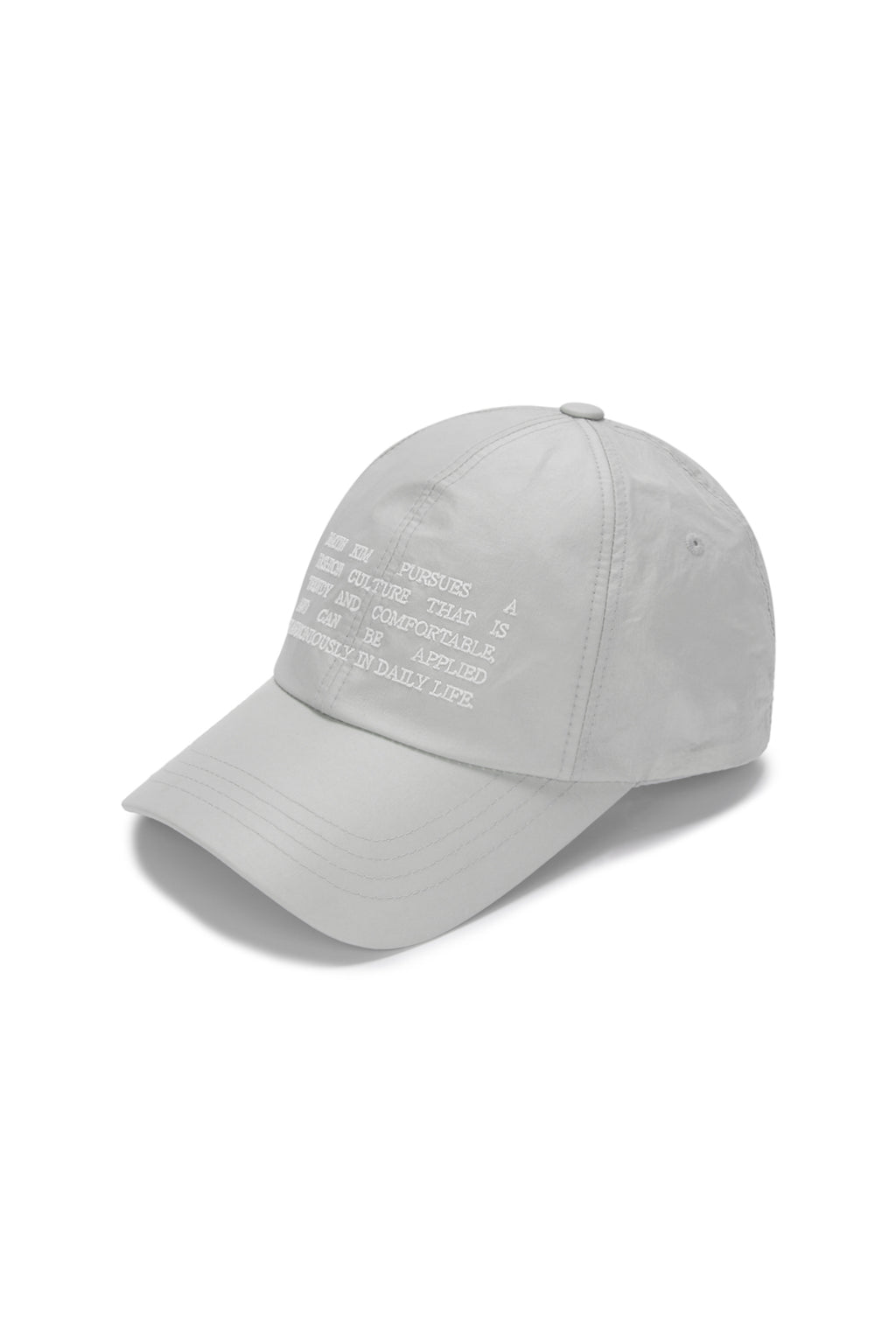Matin Kim - Crisp Heritage Ball Cap (Light Grey) product image 2 | TRAB K-Fashion Australia