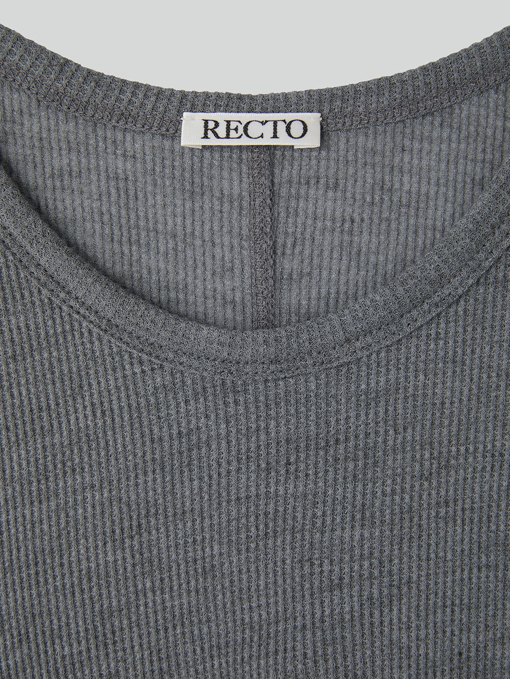 Recto - Cashmere Blend Fitted T-Shirt (Melange Grey) product image 2 | TRAB K-Fashion Australia
