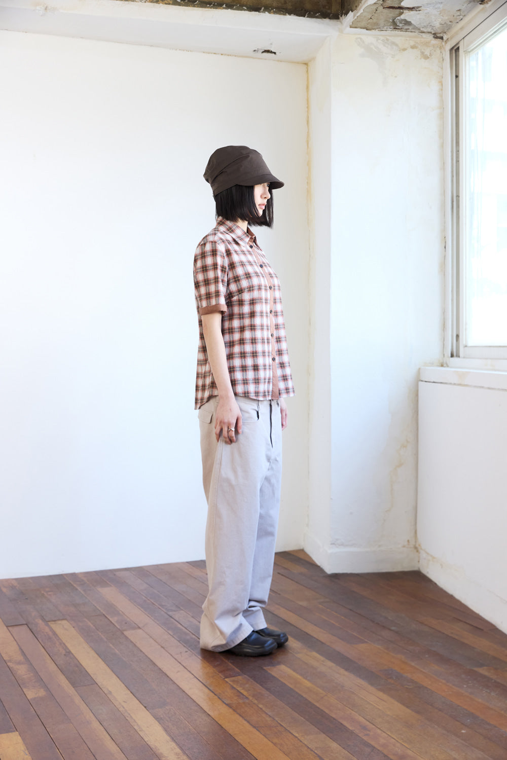 Hatchingroom - Double Waist Pants Rose (Grey) product image 10 | TRAB K-Fashion Australia