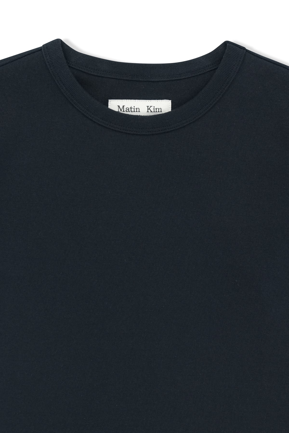 Matin Kim - Label Detail Slim Fit Top (Navy) product image 3 | TRAB K-Fashion Australia