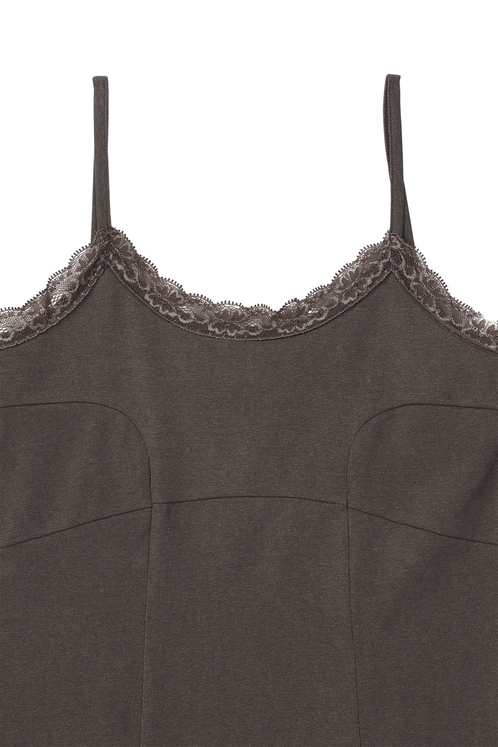 Deinet - Lace Curve Cami Top (Brown) product image 12 | TRAB K-Fashion Australia
