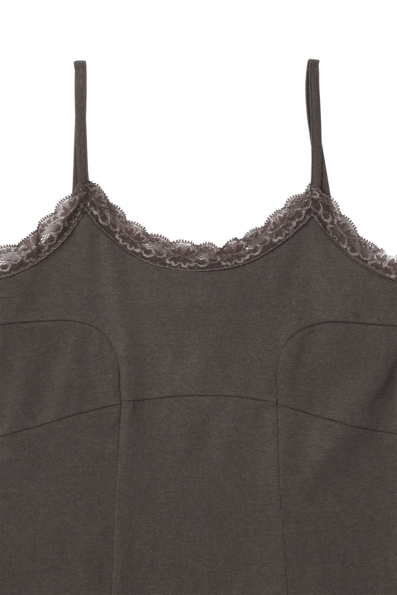 Deinet - Lace Curve Cami Top (Brown) product image 12 | TRAB K-Fashion Australia