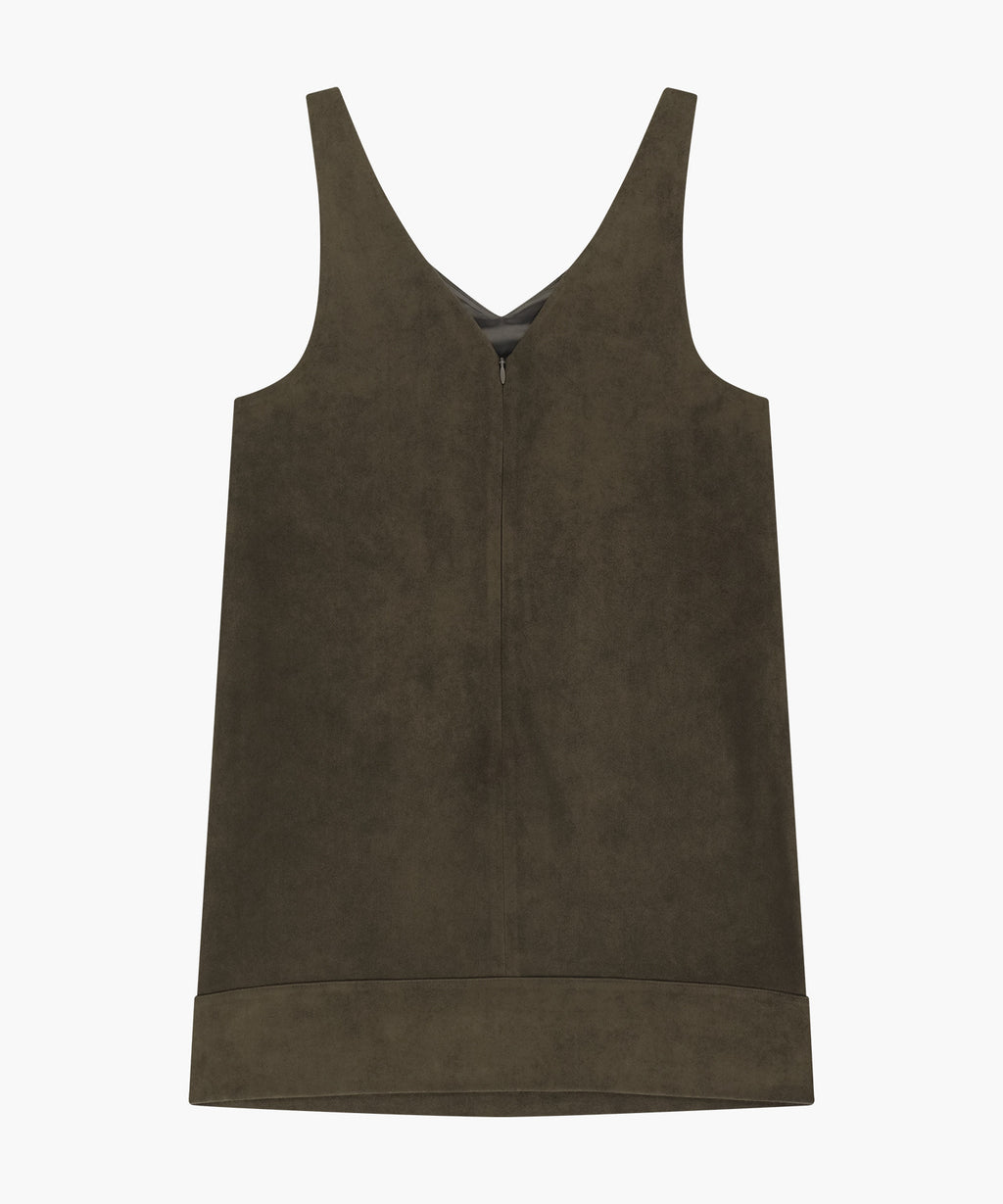 Marithe & Francois Girbaud - Faux Leather Sleeveless Mini Dress (Brown) product image 6 | TRAB K-Fashion Australia