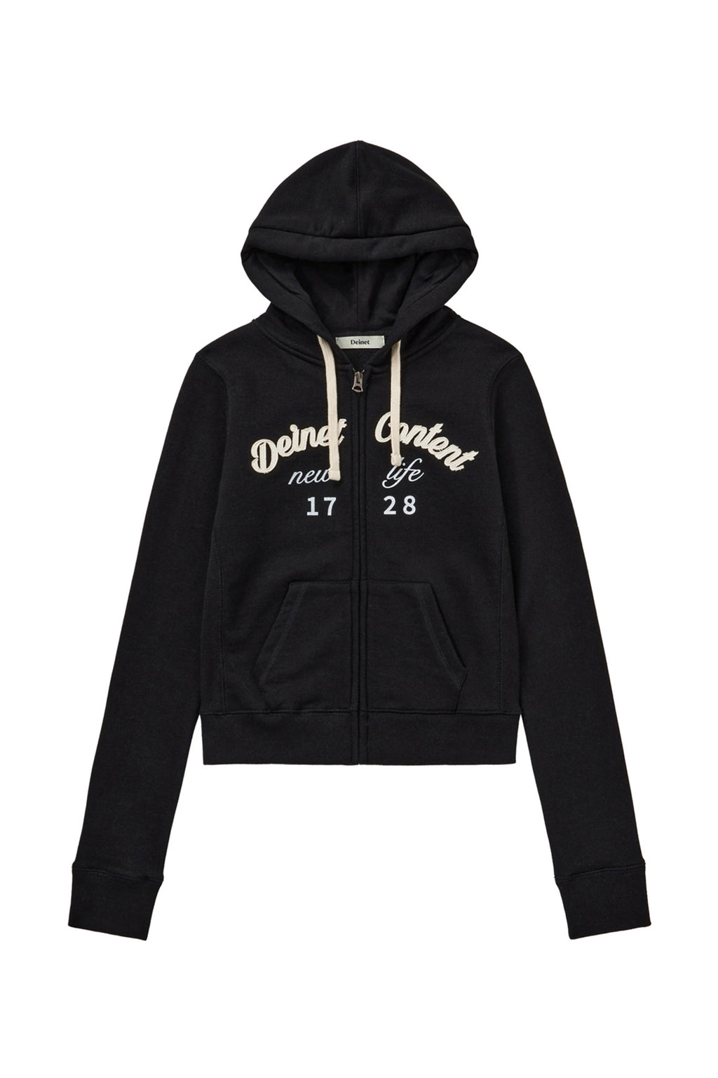 Deinet - Content Slim Hood Zip - Up (Black) product image 1 | TRAB K-Fashion Australia