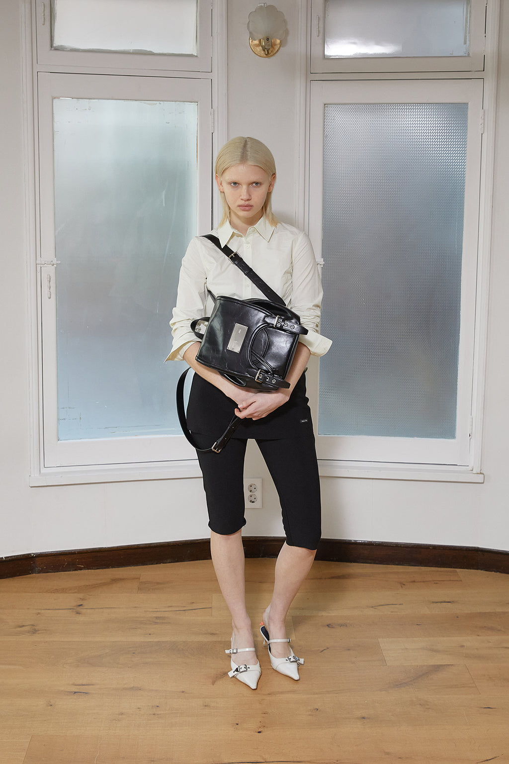 Matin Kim - Back Button Point Shirt (Light Green) product image 11 | TRAB K-Fashion Australia