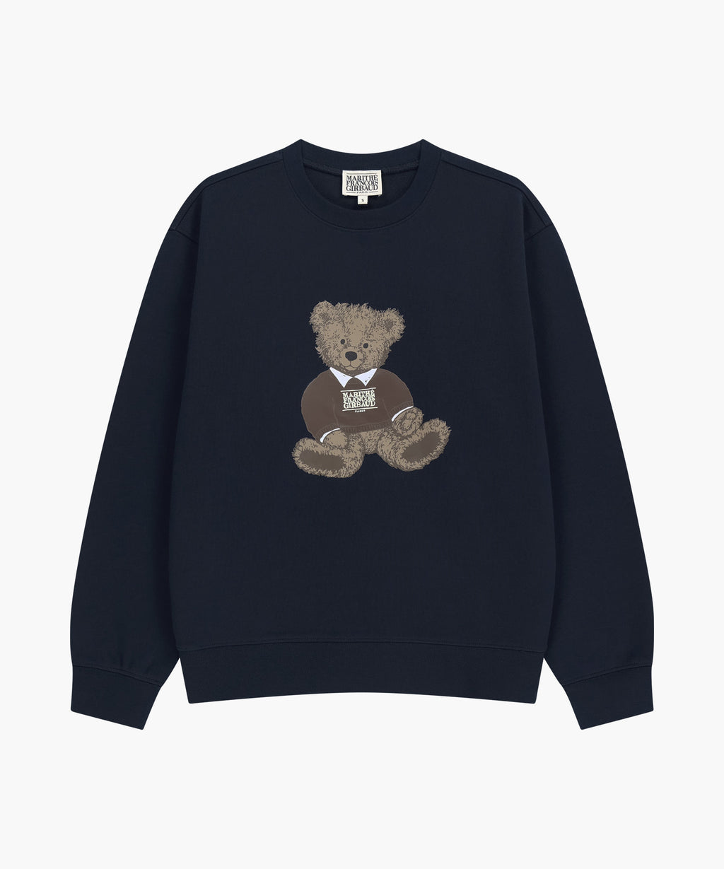 Marithe & Francois Girbaud - Doodle Bear Sweatshirt (Navy) product image 6 | TRAB K-Fashion Australia