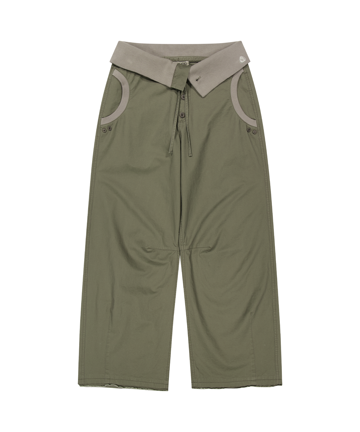 Coyseio - Flow Fold Pants (Khaki) product image 1 | TRAB K-Fashion Australia