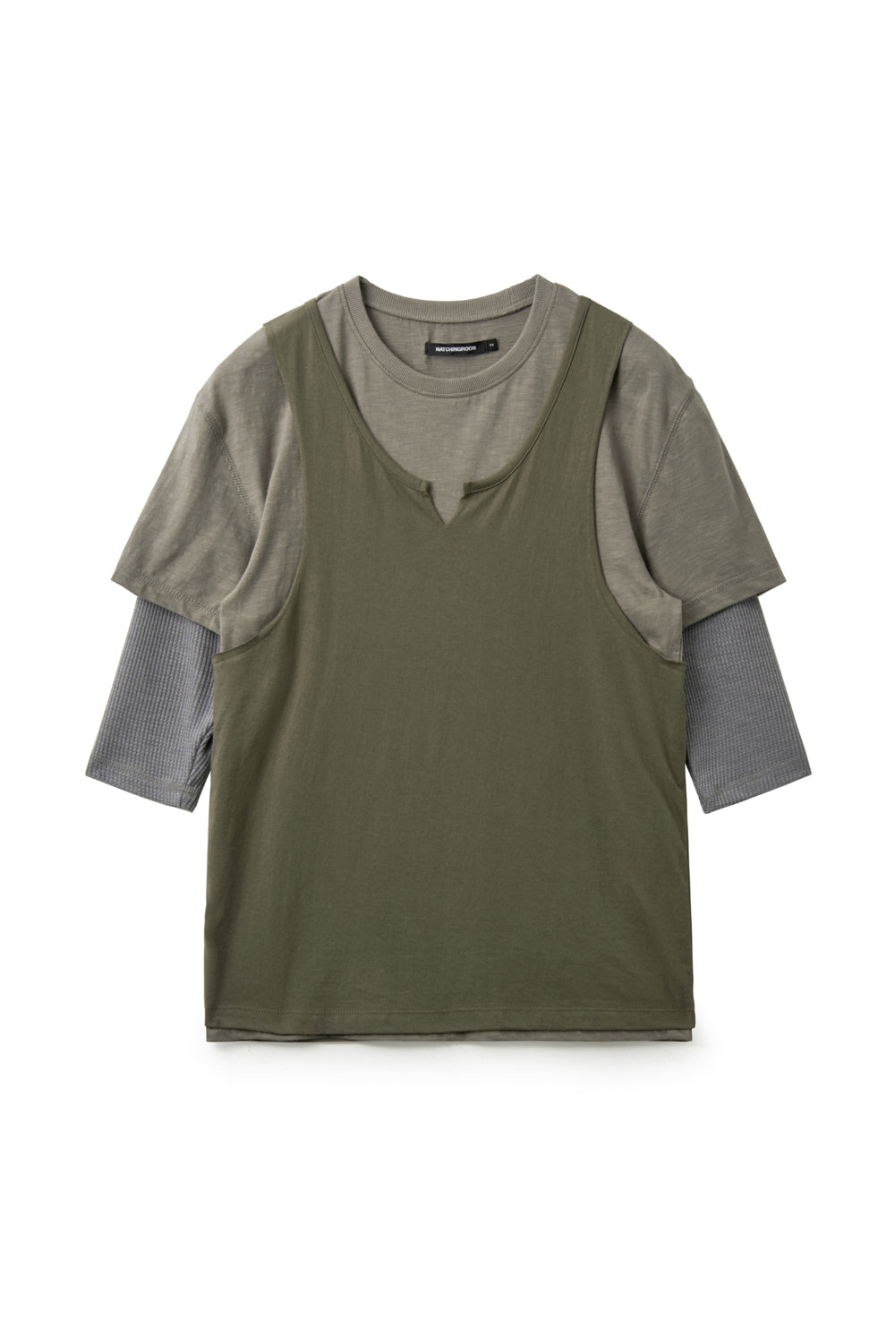 Hatchingroom - Triple Layered Tee (Olive) product image 1 | TRAB K-Fashion Australia
