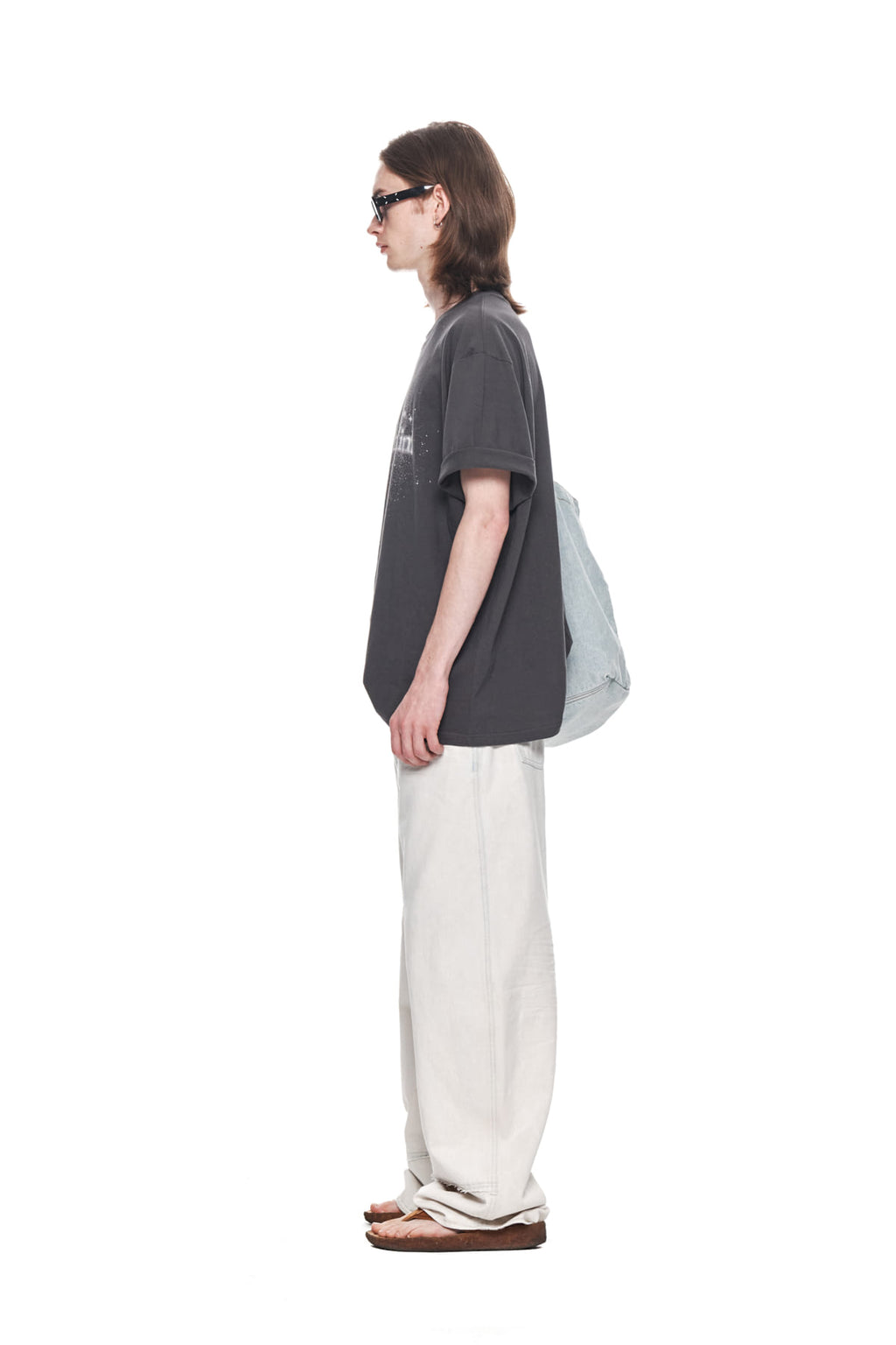 Matin Kim - Twinkle Graphic Logo Top (Charcoal) product image 6 | TRAB K-Fashion Australia