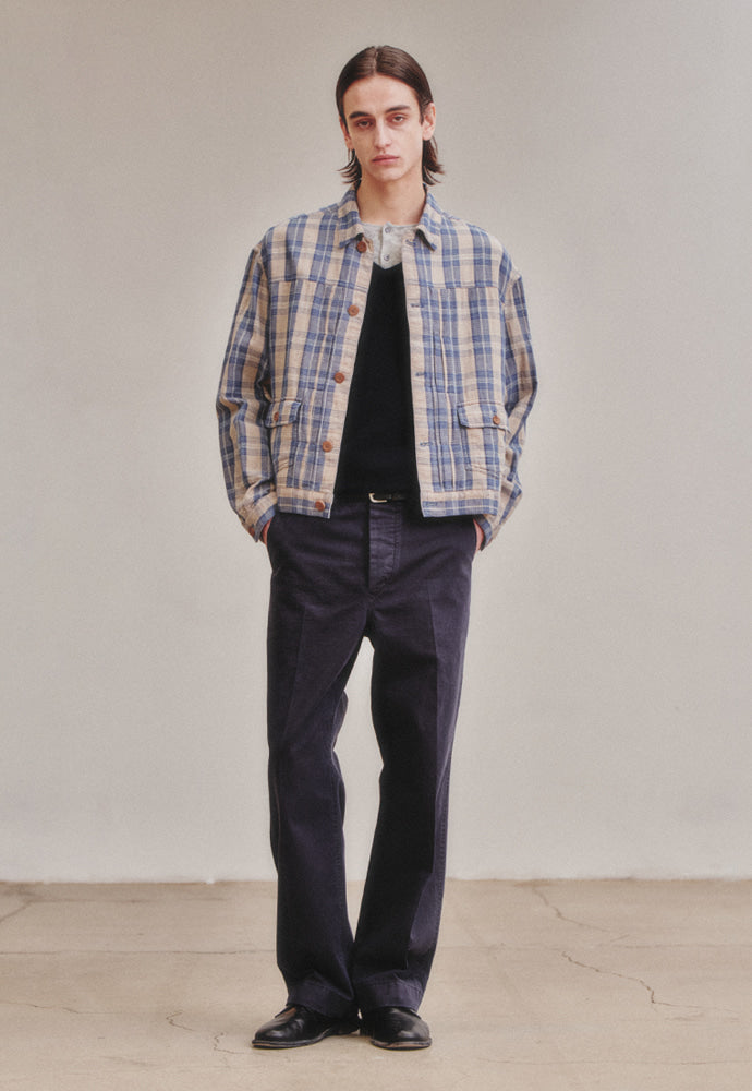 Art if acts - Vintage Check Trucker (Vintage Blue) product image 2 | TRAB K-Fashion Australia