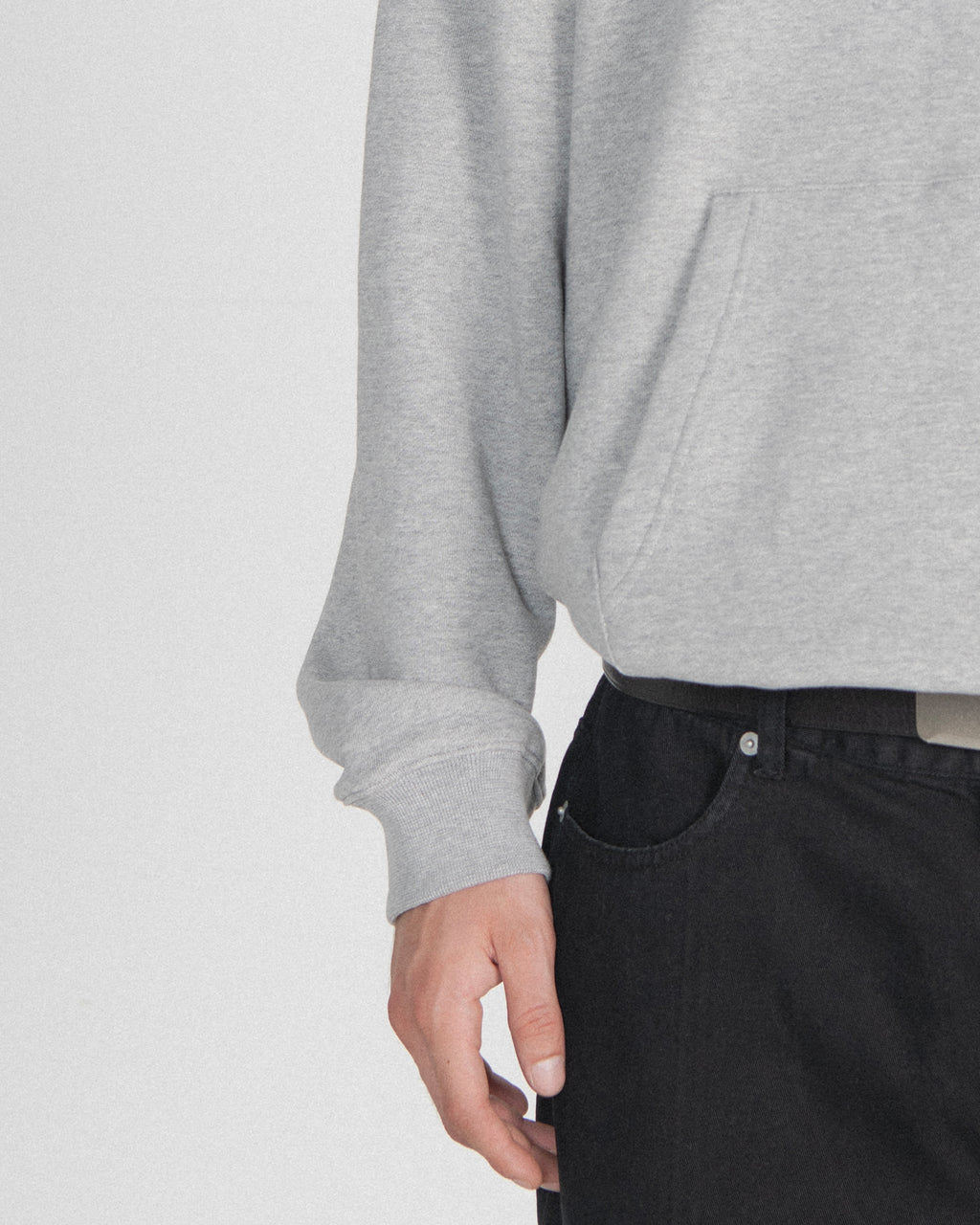 Brownyard - Soft Sweat Hoodie (Grey) product image 5 | TRAB K-Fashion Australia
