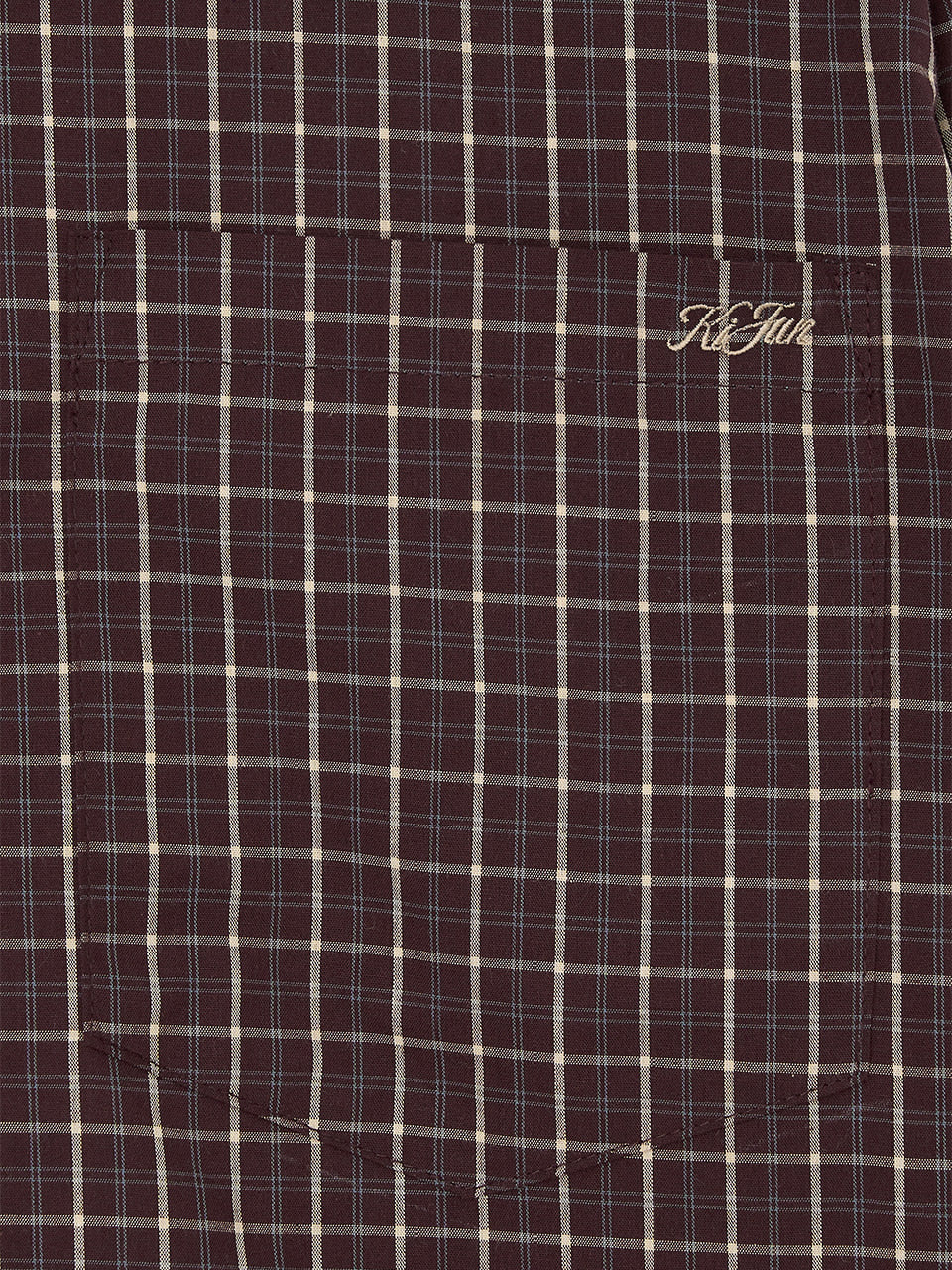 Kijun - Ivy Classic Check Shirt (Burgundy) product image 8 | TRAB K-Fashion Australia