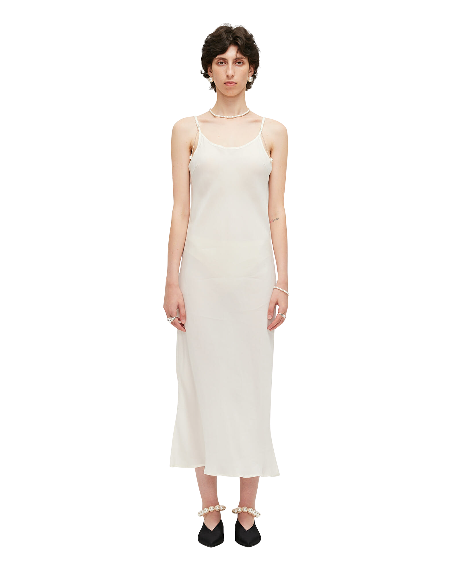 Kimhe Kim - Cupra Slip Dress (White) product image 1 | TRAB K-Fashion Australia