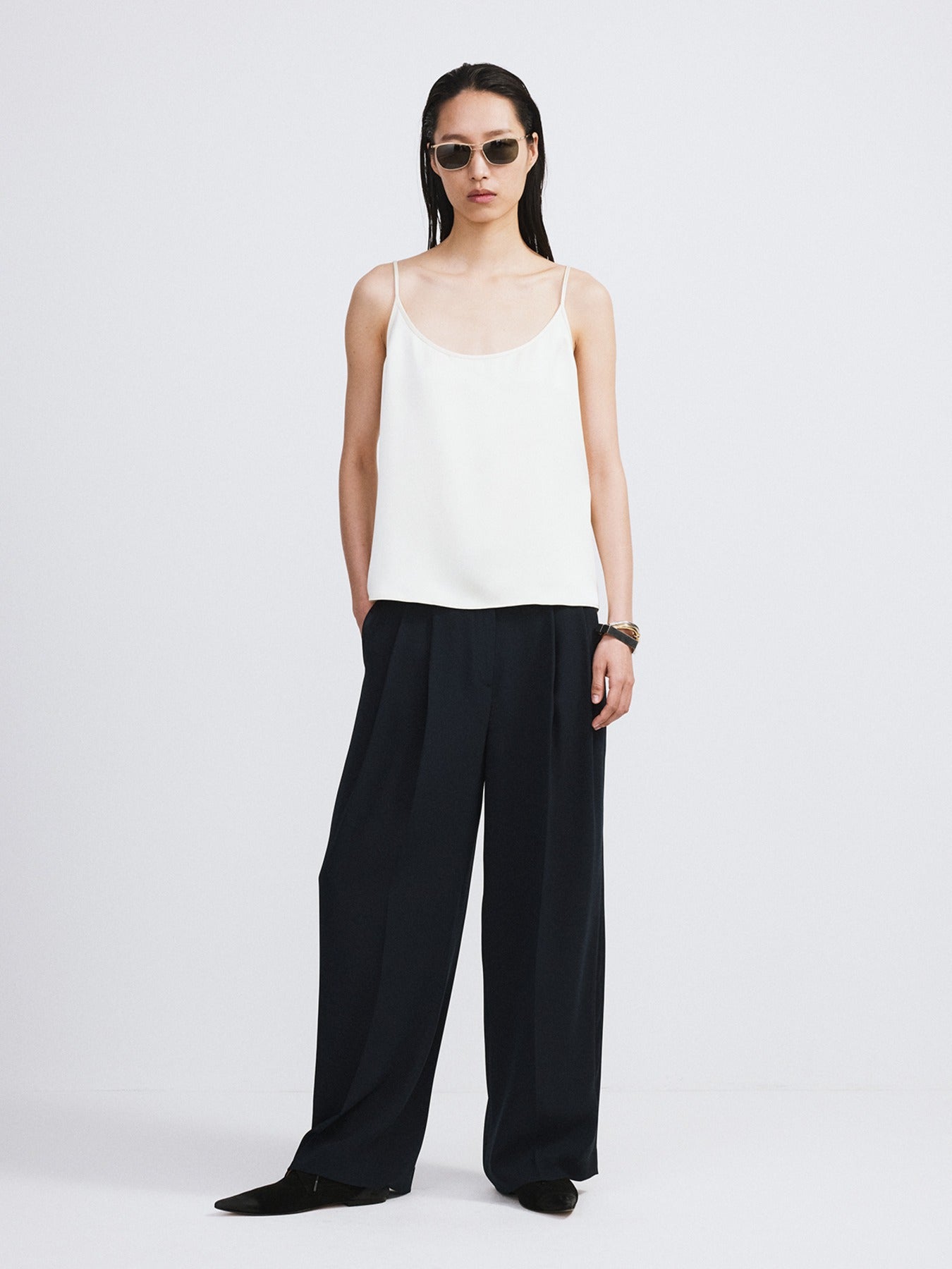 Recto - Back Drape Camisole Top (Lemon Yellow) product image 1 | TRAB K-Fashion Australia