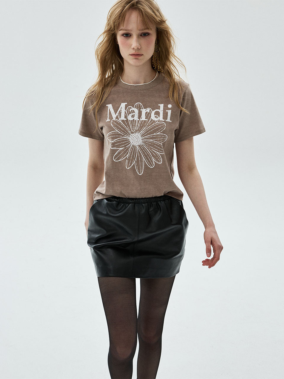 Mardi Mercredi - Lambskin Mini Skirt (Black) product image 1 | TRAB K-Fashion Australia