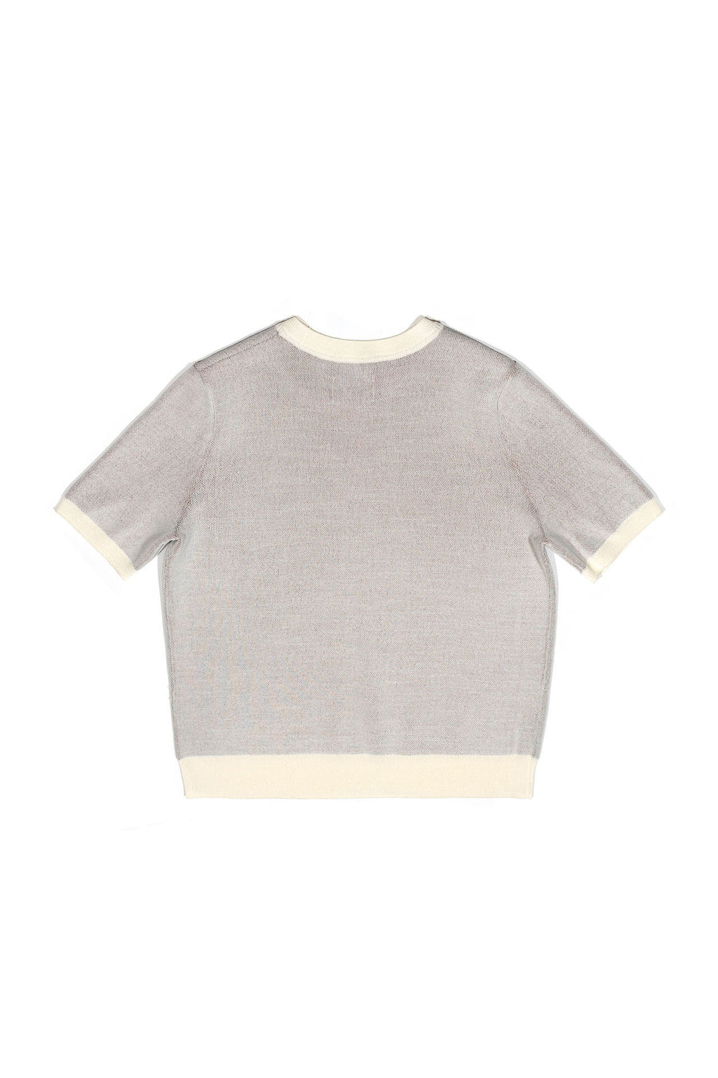 Ioedle - Royal Sandwich Jacquard Crop Top (Ivory) product image 3 | TRAB K-Fashion Australia