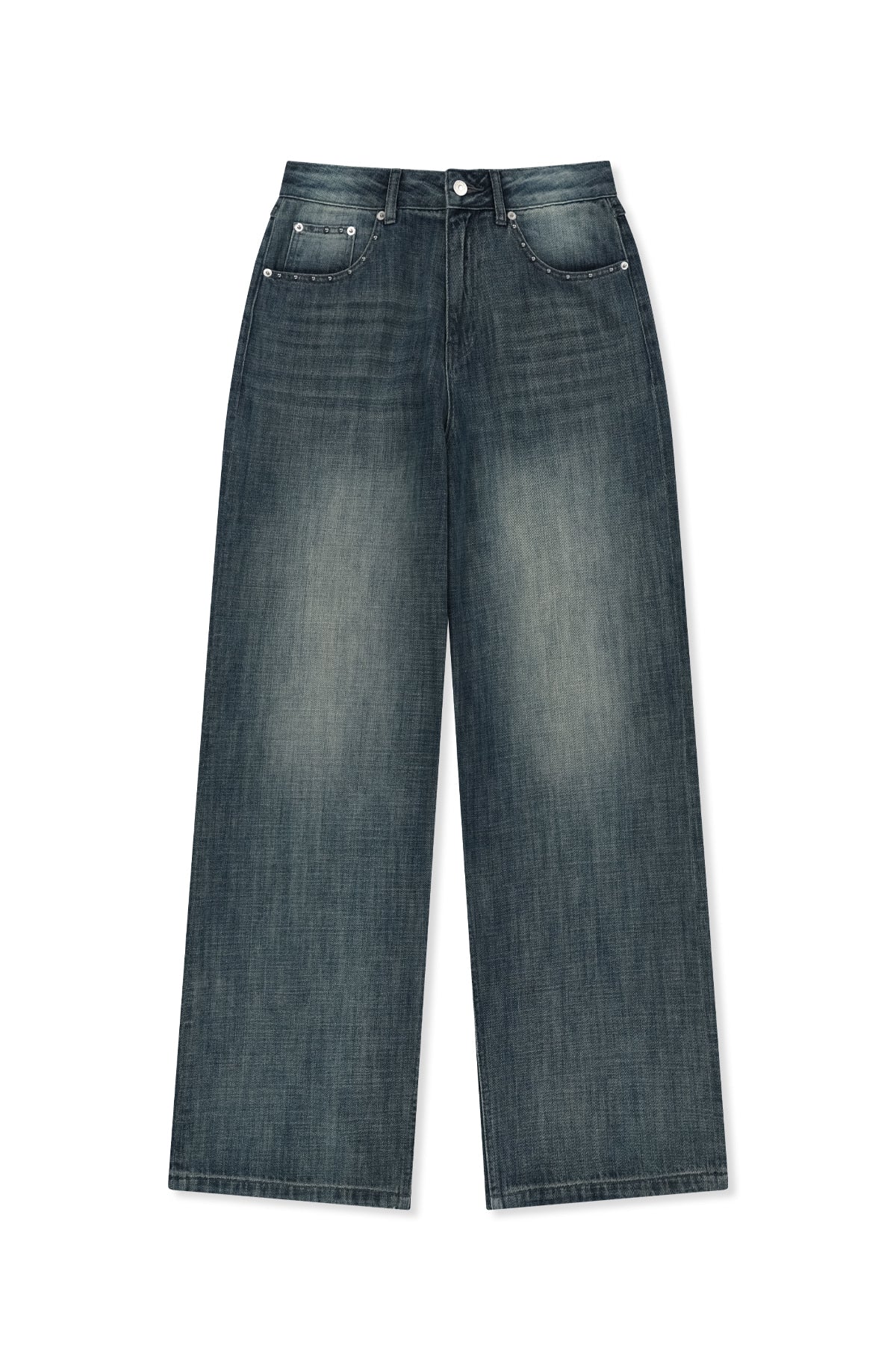 Matin Kim - Stud Point Denim Pants (Blue) product image 1 | TRAB K-Fashion Australia