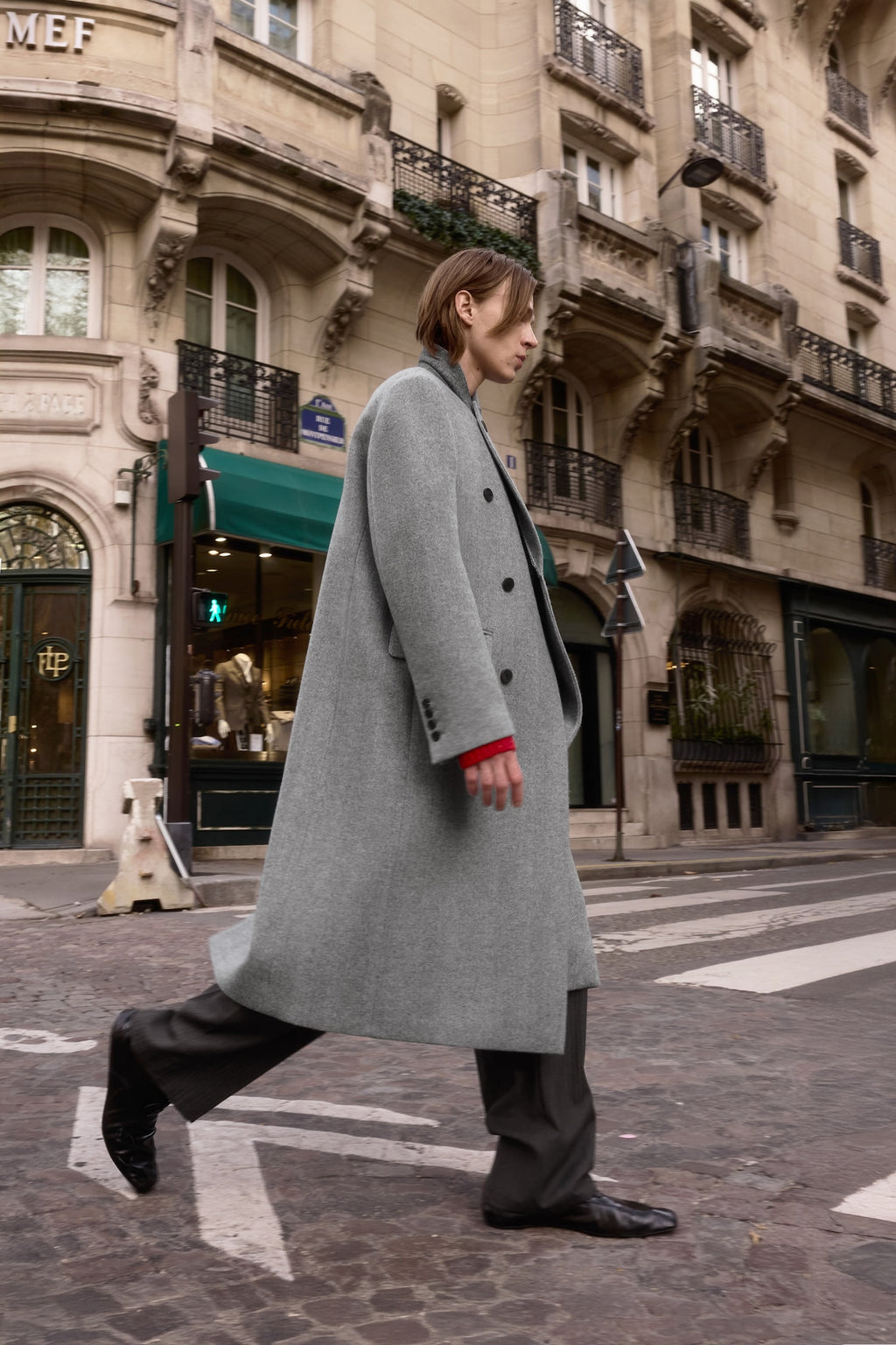 STU - Inverted Double Coat In Light (Grey) product image 15 | TRAB K-Fashion Australia