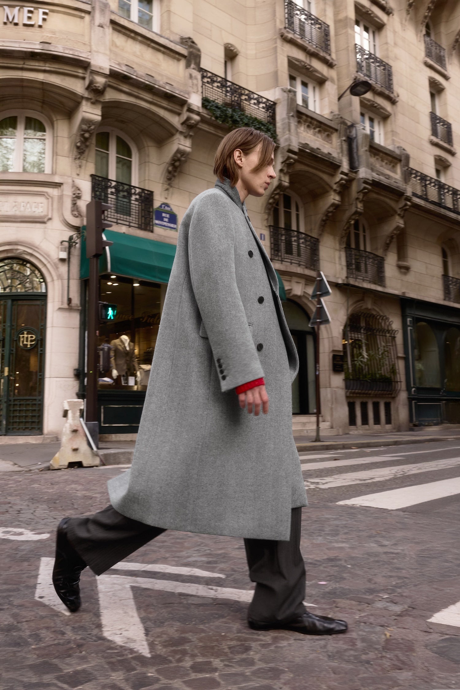 STU - Inverted Double Coat In Light (Grey) product image 15 | TRAB K-Fashion Australia