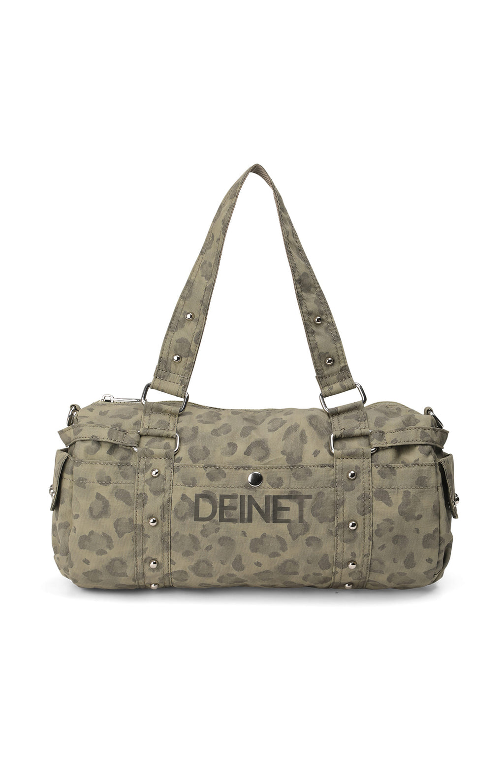Deinet - Logo Leopard Duffle Mini Bag (Khaki) product image 3 | TRAB K-Fashion Australia