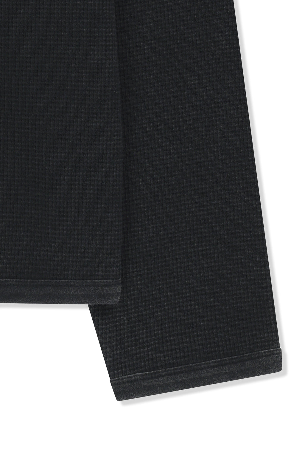Matin Kim - Matin Washed Waffle Henley Neck Top (Charcoal) product image 5 | TRAB K-Fashion Australia