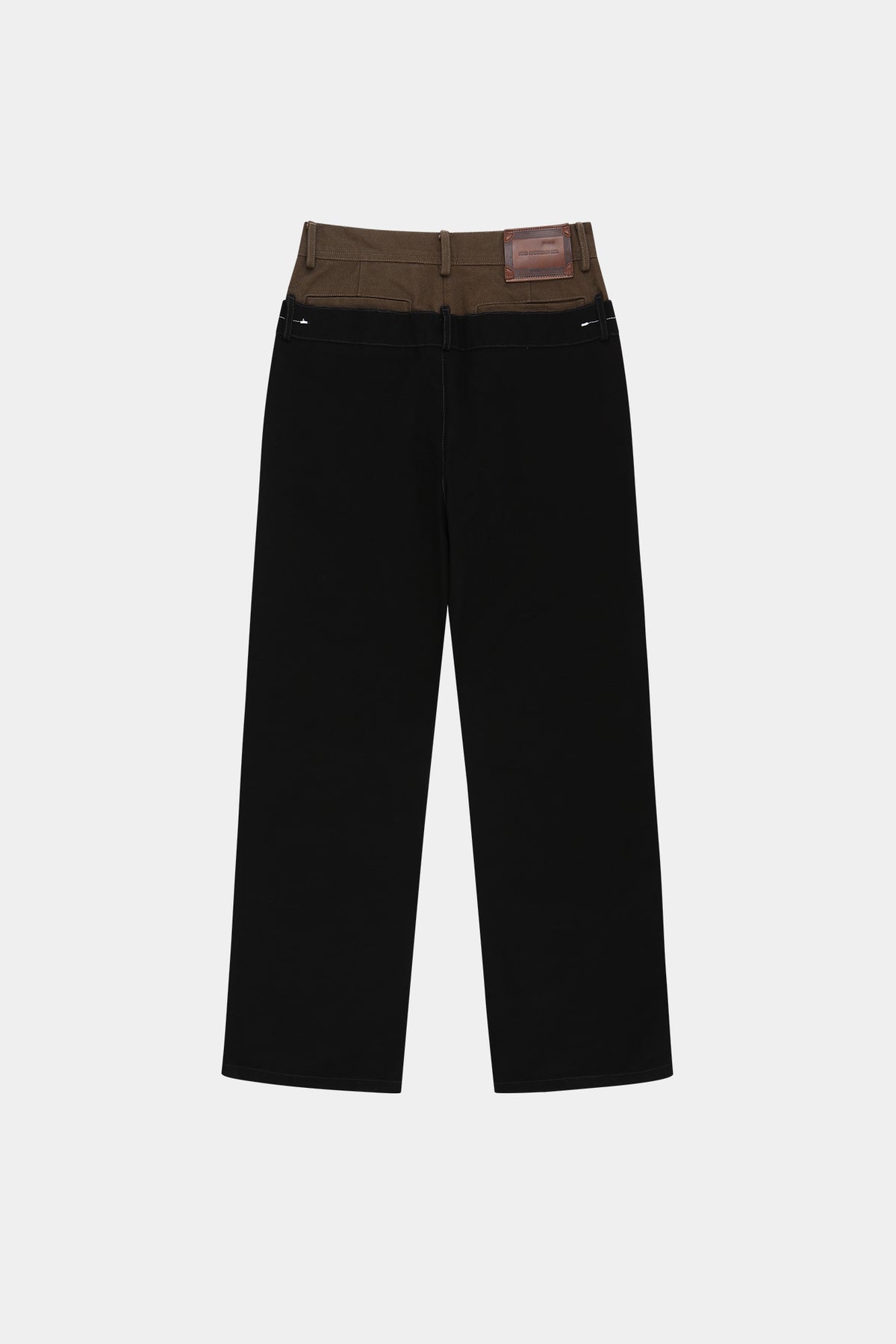 Andersson Bell - Double Waist Oxford Work Trousers (Black/Khaki) product image 12 | TRAB K-Fashion Australia