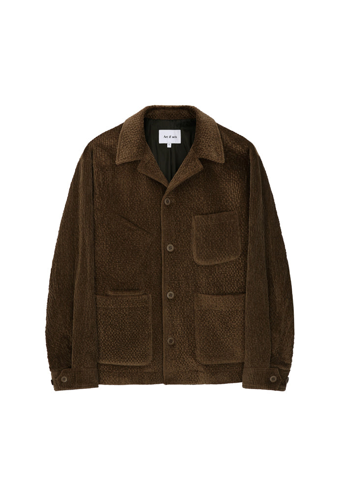 Art if acts - Corduroy French Work Jacket (Brown) product image 5 | TRAB K-Fashion Australia