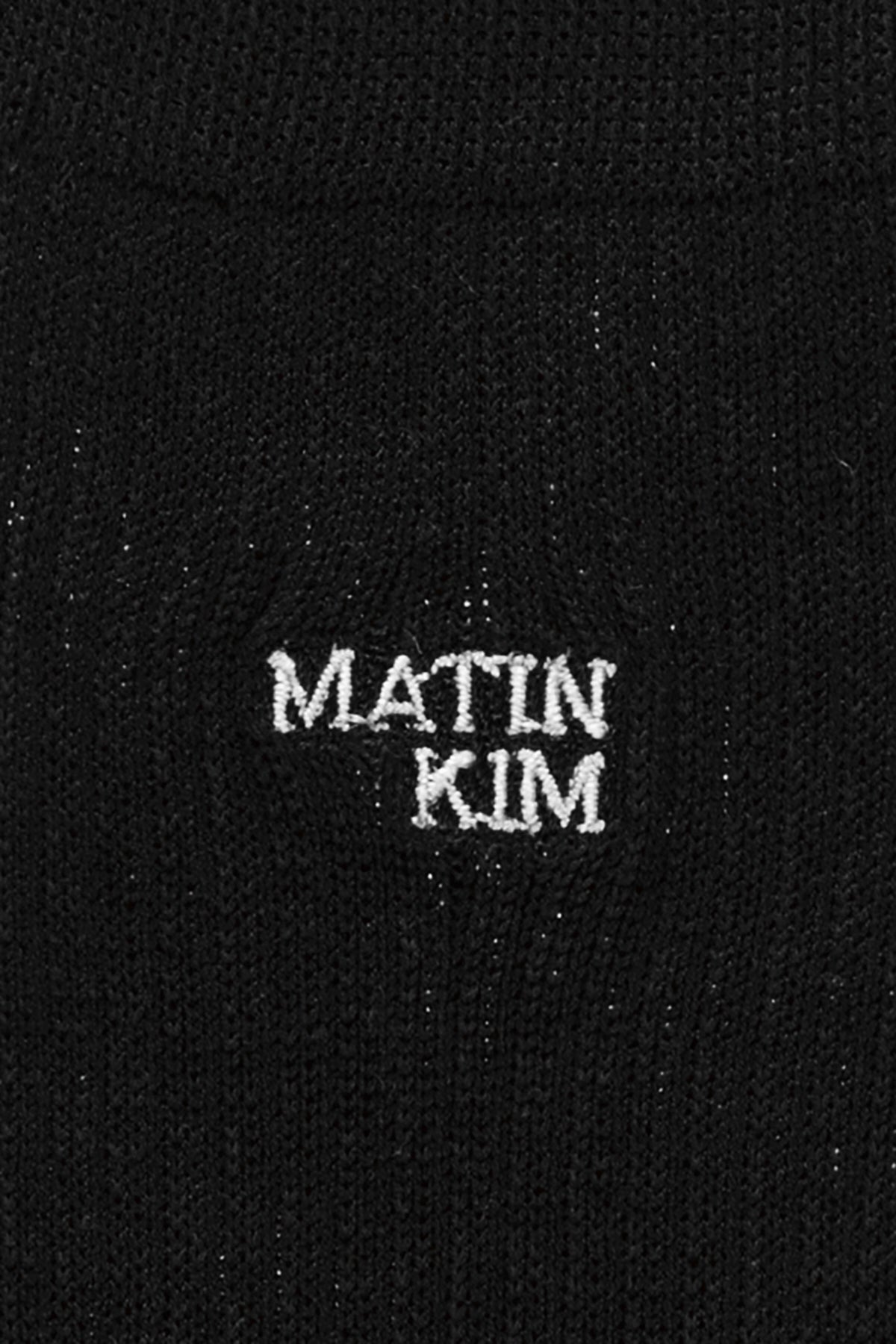 Matin Kim - Small Logo Silket Half Socks (Black) product image 3 | TRAB K-Fashion Australia