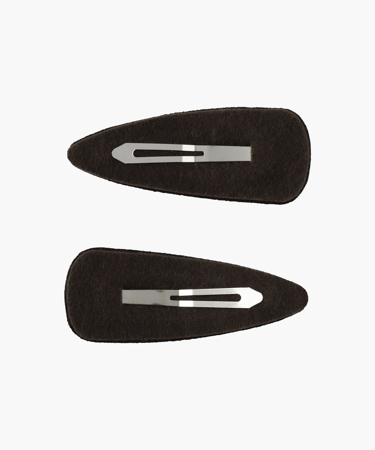 Marithe & Francois Girbaud - Circle Logo Suede Hair Pin 2pack (Brown) product image 2 | TRAB K-Fashion Australia