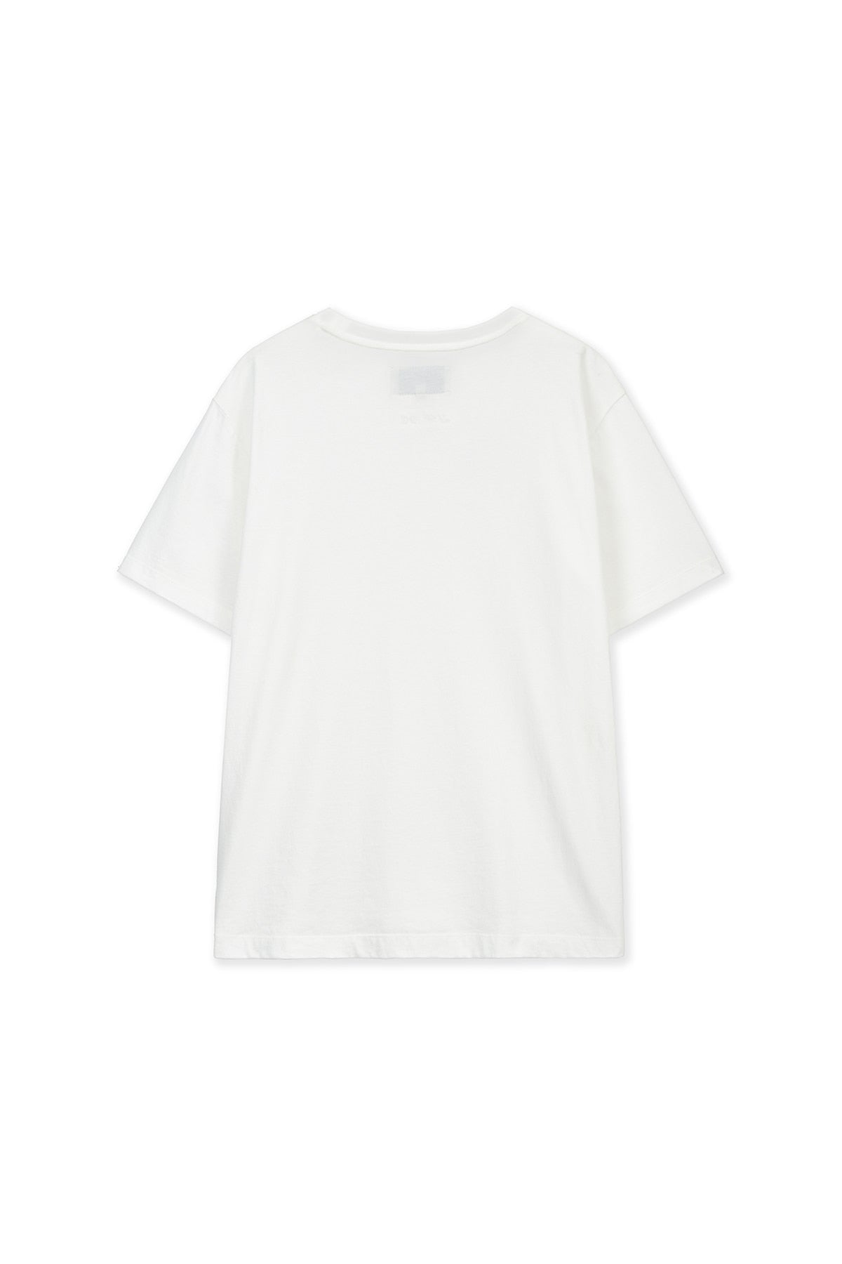 Matin Kim - Label Point Lettering Top (White) product image 2 | TRAB K-Fashion Australia