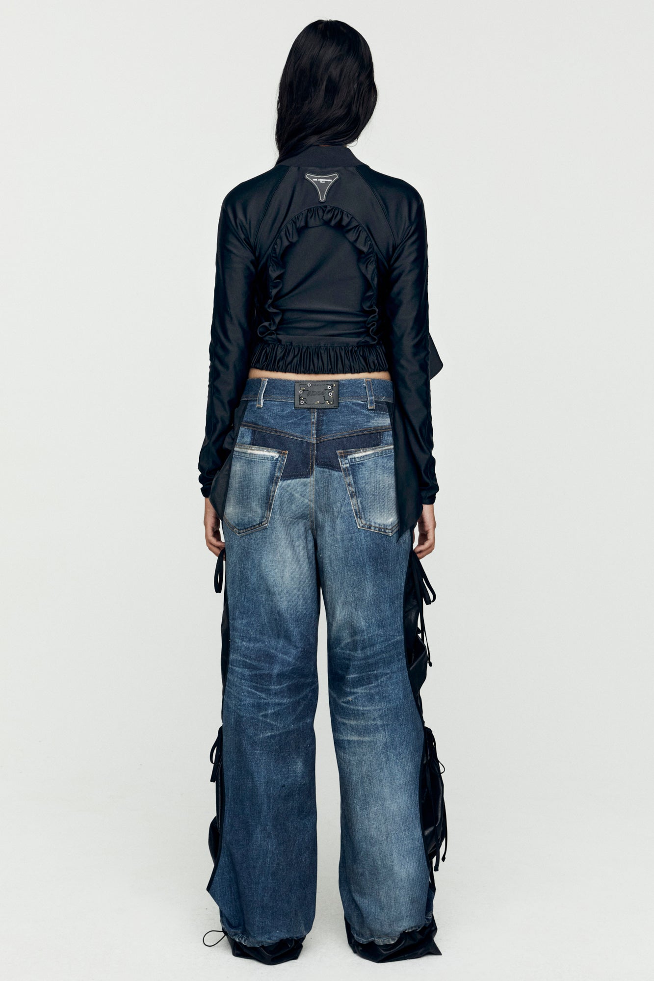 Andersson Bell - Riley Ruffle Tight Zip Up (Khaki) product image 6 | TRAB K-Fashion Australia