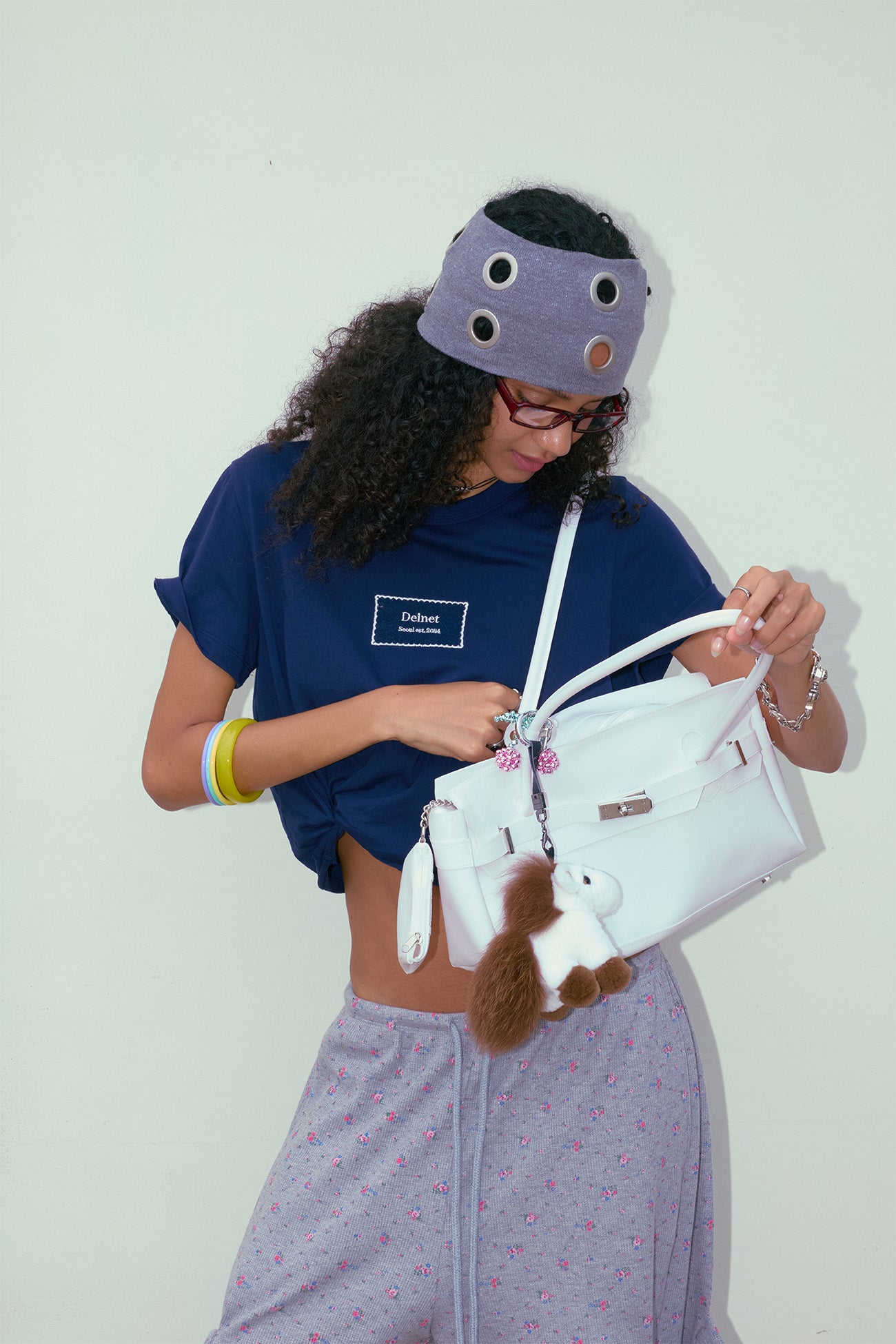Deinet - Laced Patch T-Shirt (Navy) product image 7 | TRAB K-Fashion Australia