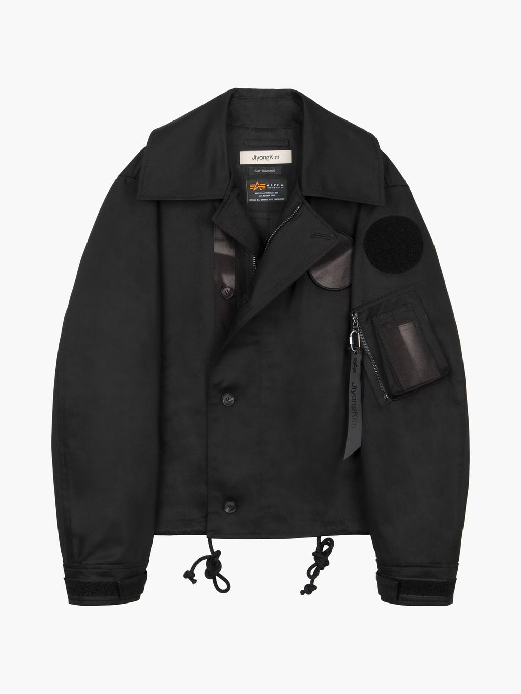 Jiyong Kim - Sun-Bleached Wide Collar Jacket (Black) product image 11 | TRAB K-Fashion Australia