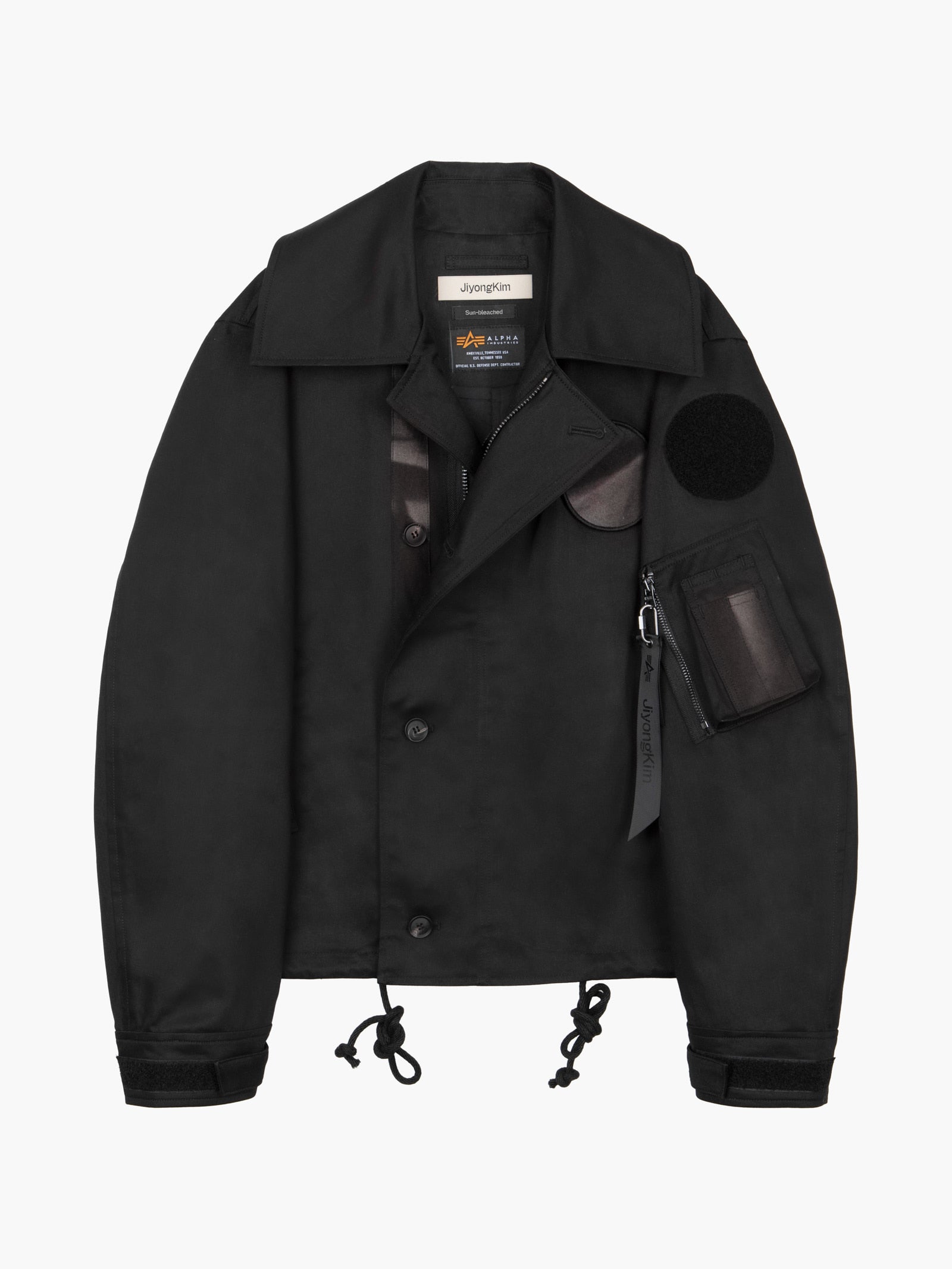Jiyong Kim - Sun-Bleached Wide Collar Jacket (Black) product image 11 | TRAB K-Fashion Australia
