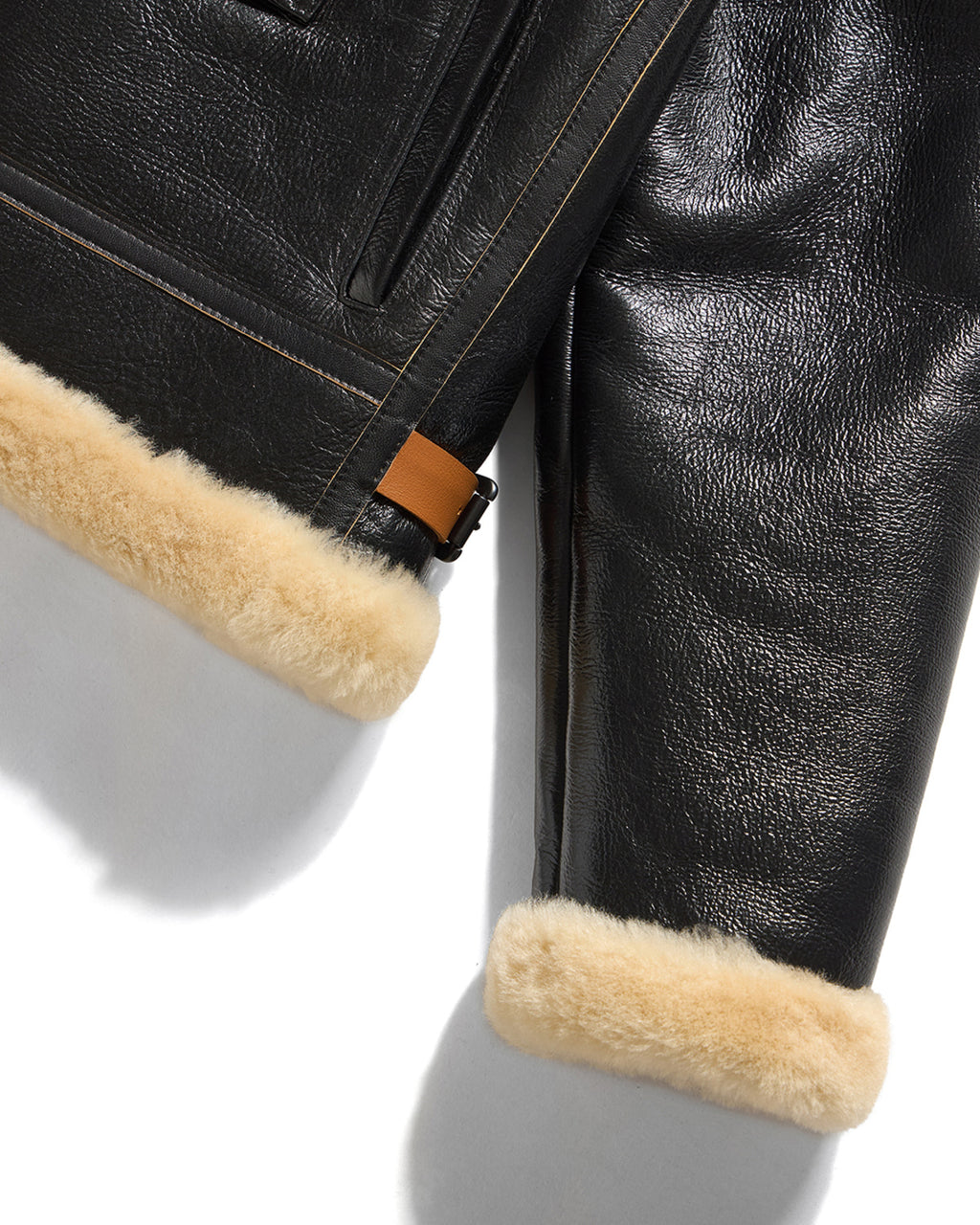 Eastlogue - Shearling Motorcycle Jumper (Black) product image 9 | TRAB K-Fashion Australia