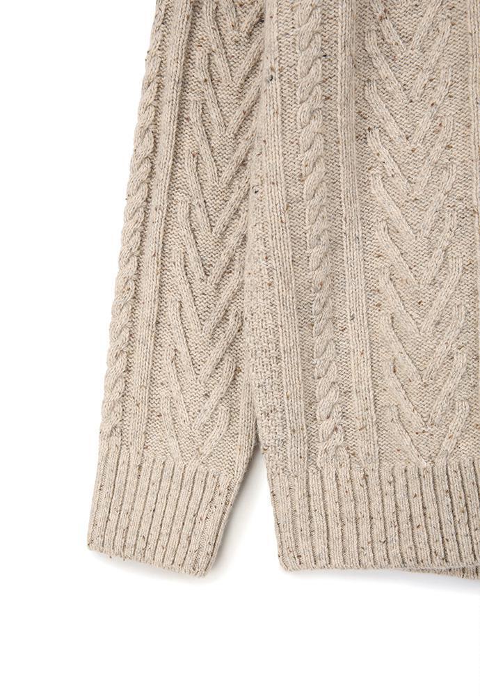 Art if acts - Fisherman Cable Cardigan (Natural) product image 9 | TRAB K-Fashion Australia
